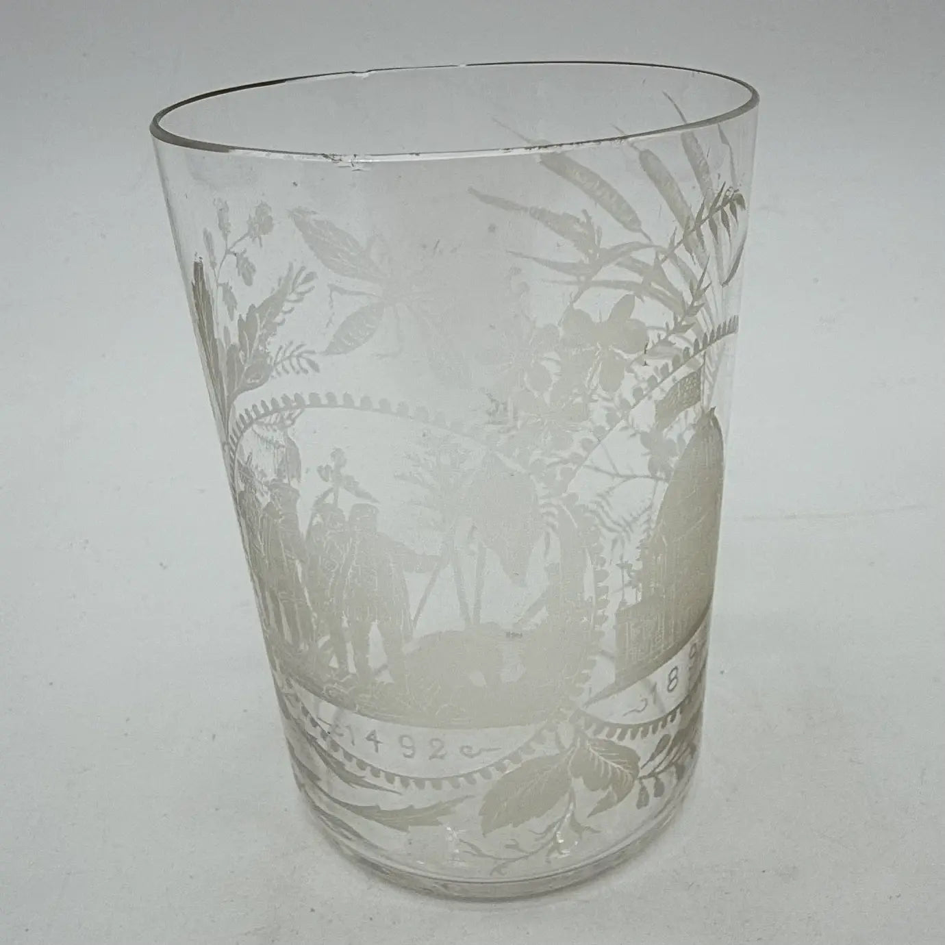 1893 Columbian Exposition Chicago World's Fair Etched Glass
