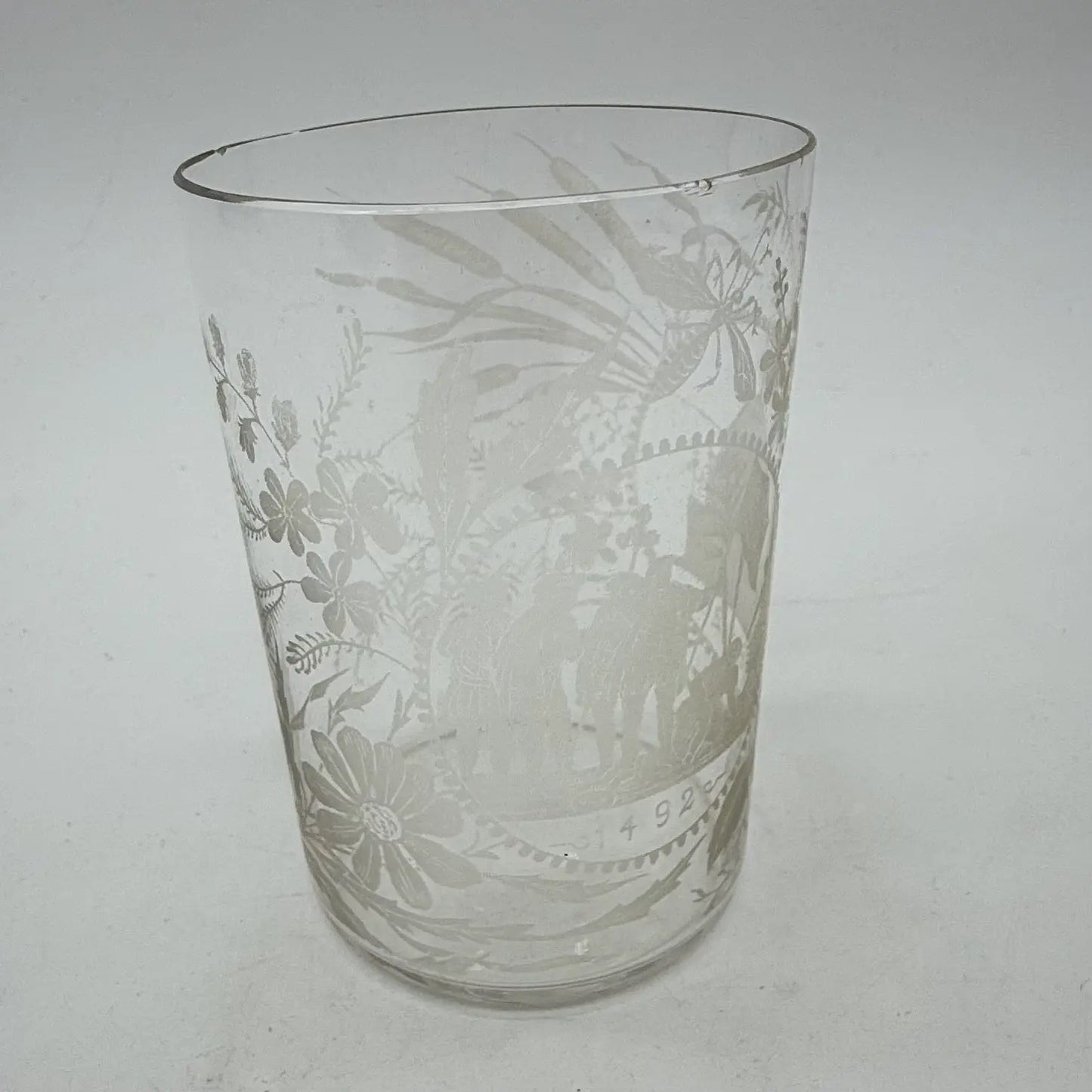 1893 Columbian Exposition Chicago World's Fair Etched Glass