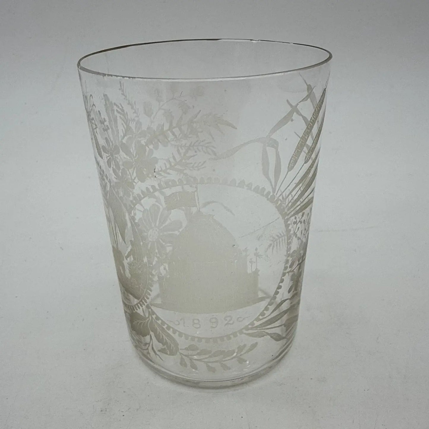 1893 Columbian Exposition Chicago World's Fair Etched Glass