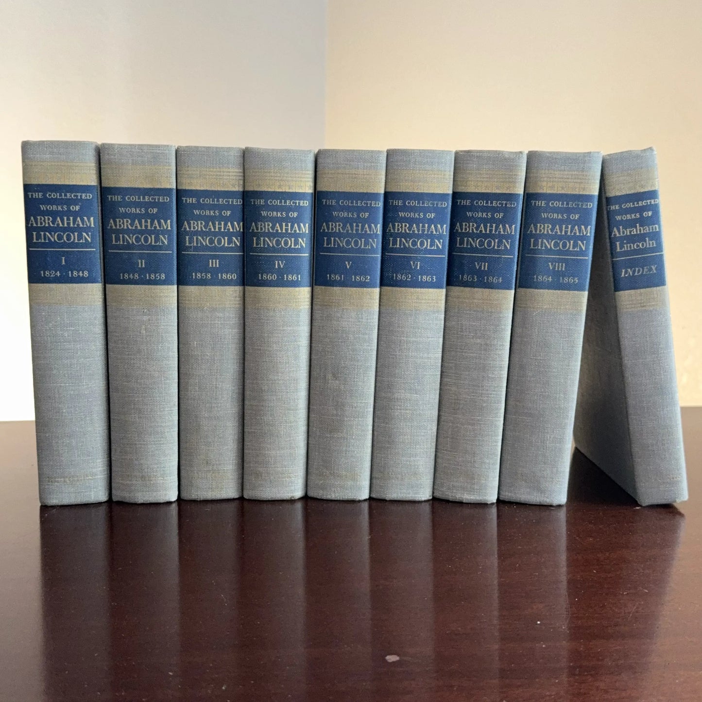 "The Collected Works of Lincoln" by Roy B. Basler — 8 Volume set, plus index — 1955