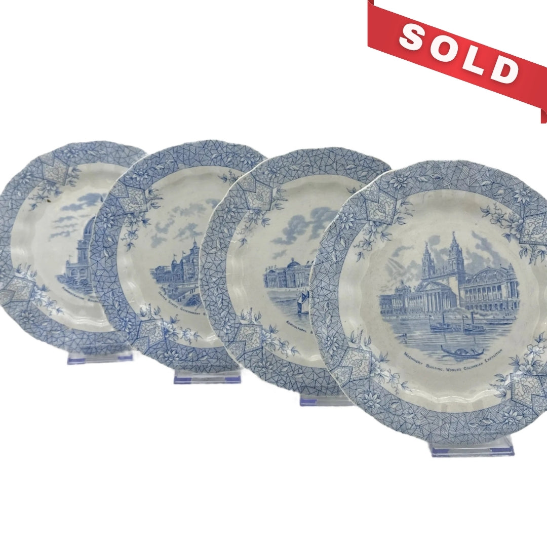 1893 Columbian Exposition Chicago World's Fair Wedgwood Plates