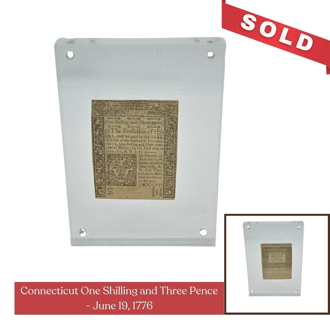 Colonial Currency from 1775 - 1780 — Pennsylvania, Delaware, Connecticut, and Continental Currency