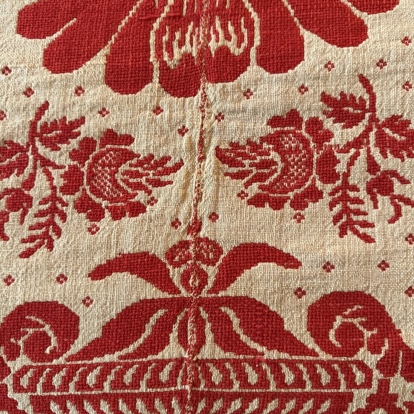 Jacquard-Woven Coverlet — "1840"