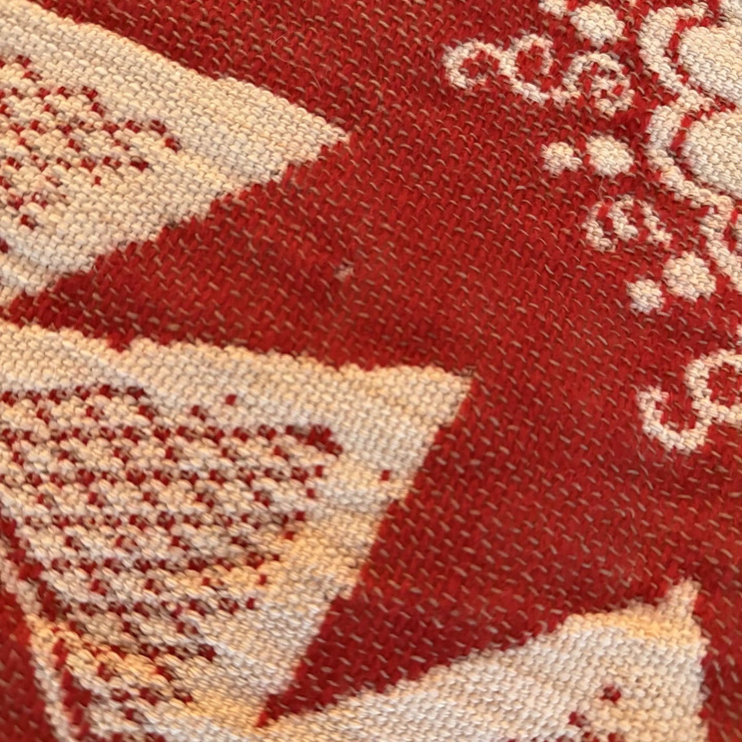 Jacquard-Woven Coverlet with starburst design