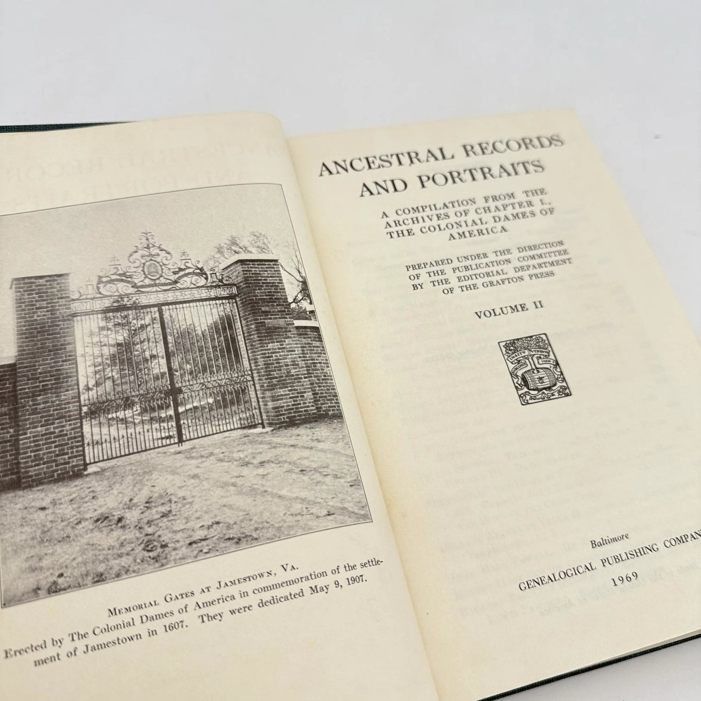 "Ancestral Records and Portraits: The Colonial Dames of America" — Volume 2
