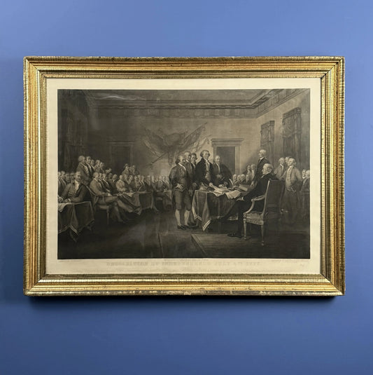 "The Declaration of Independence of the United States of America, July 4th, 1776" Engraving after Trumbull