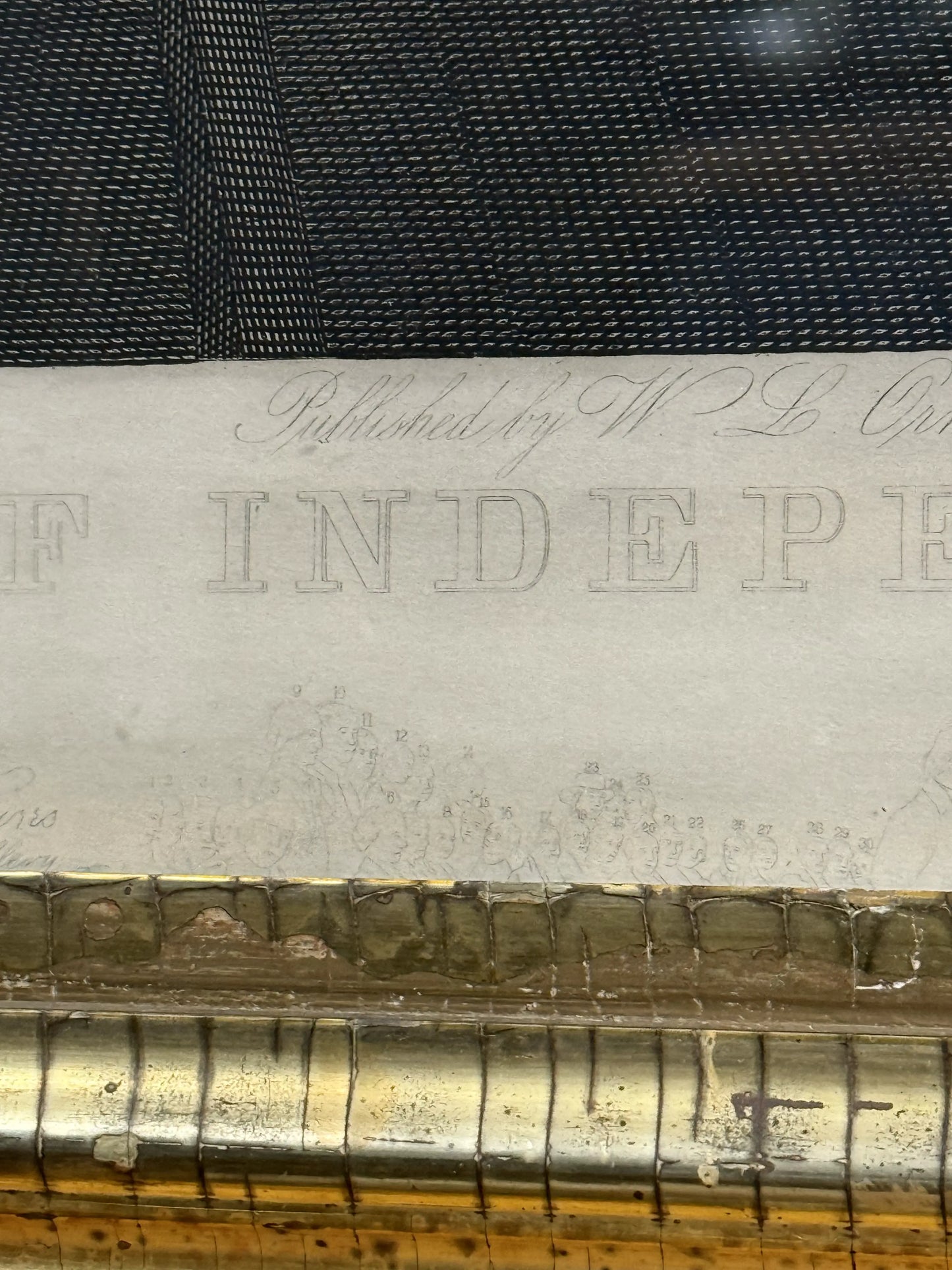 "The Declaration of Independence of the United States of America, July 4th, 1776" Engraving after Trumbull