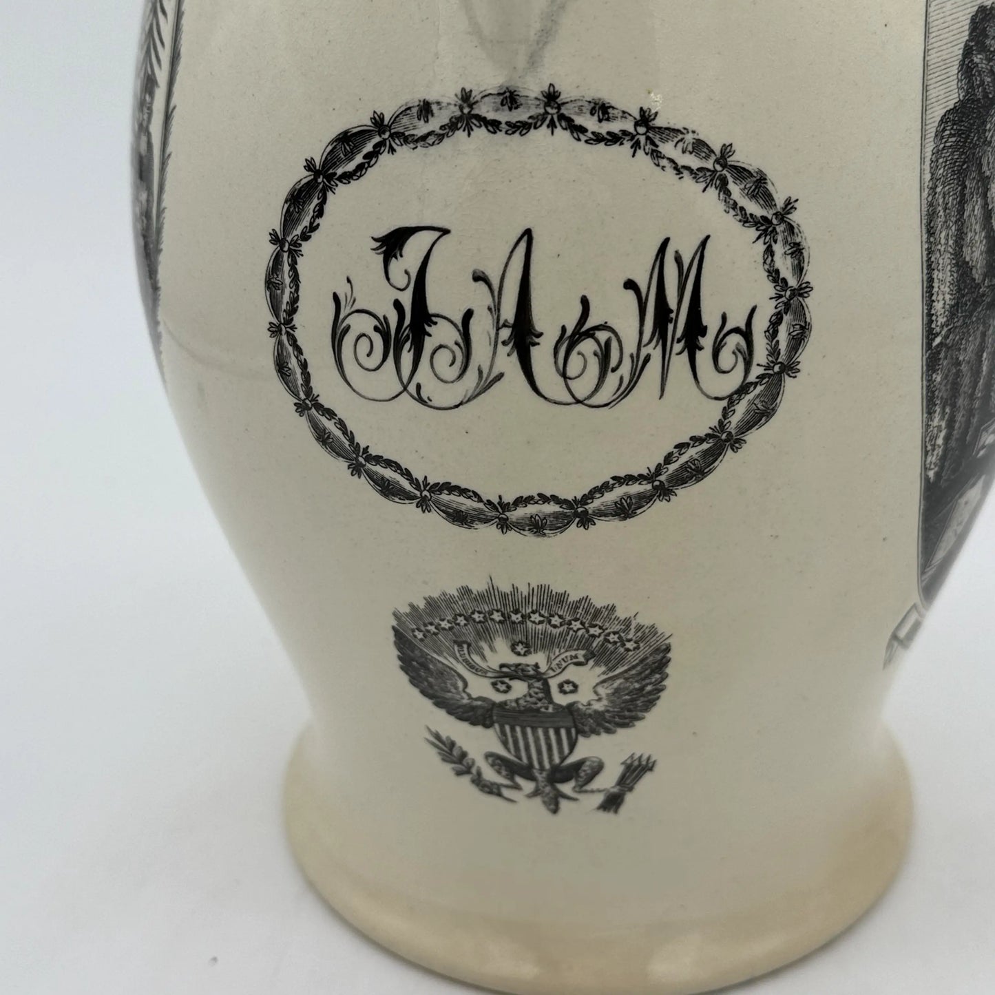 "Washington in Glory — America in Tears" Creamware Pitcher c. 1790