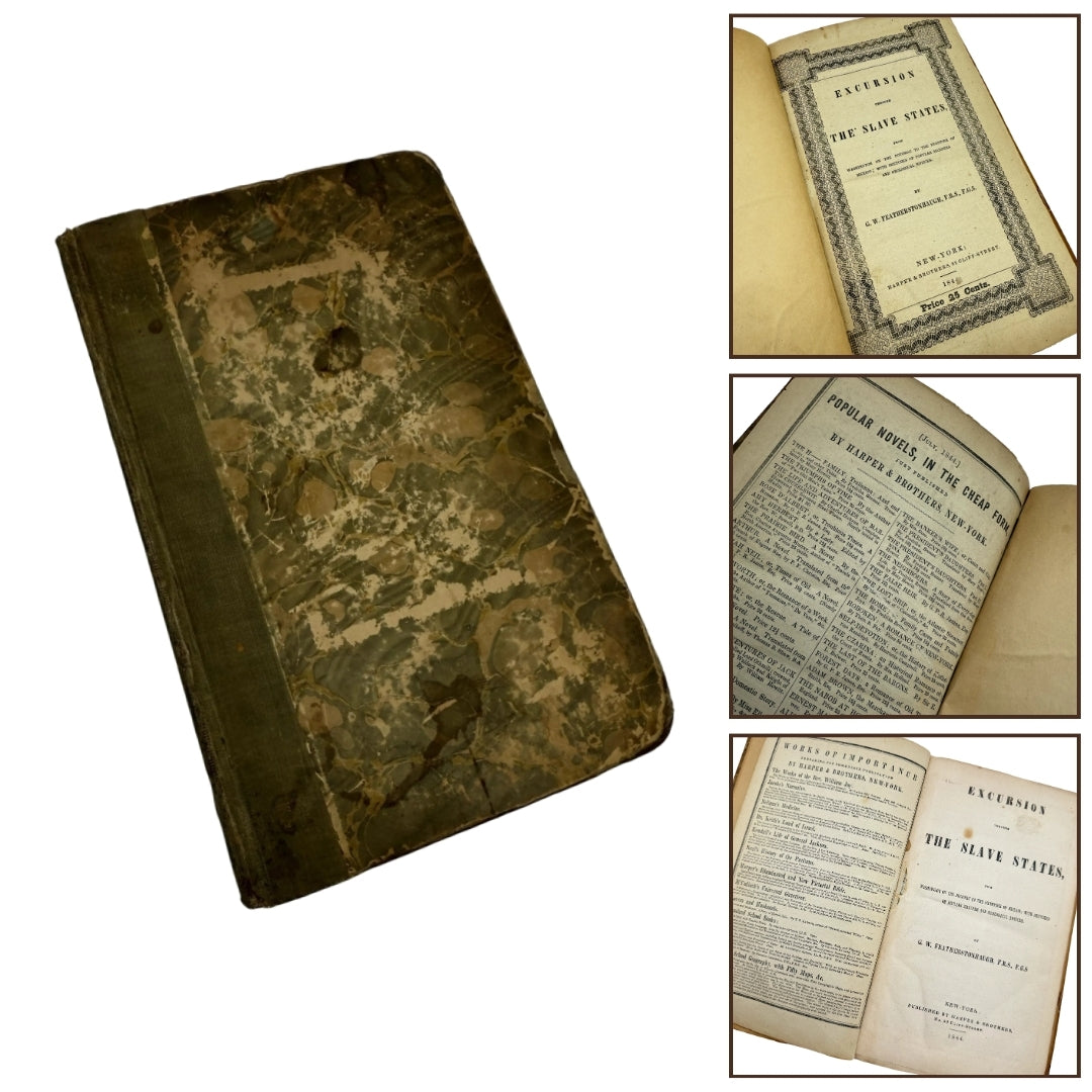 "Excursion through the Slave States" by G.W. Featherstonhaugh — 1844