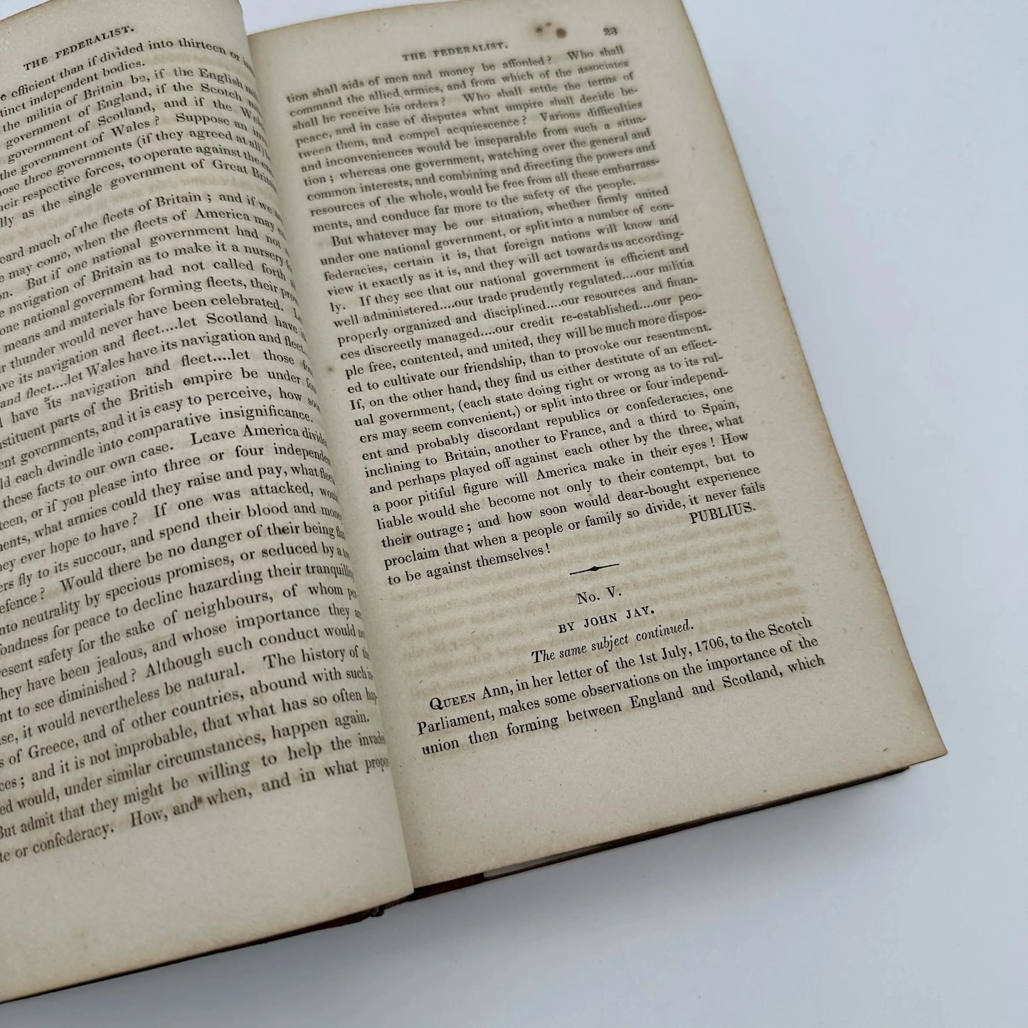 1826 "The Federalist, on the New Constitution" — An extraordinary bound volume