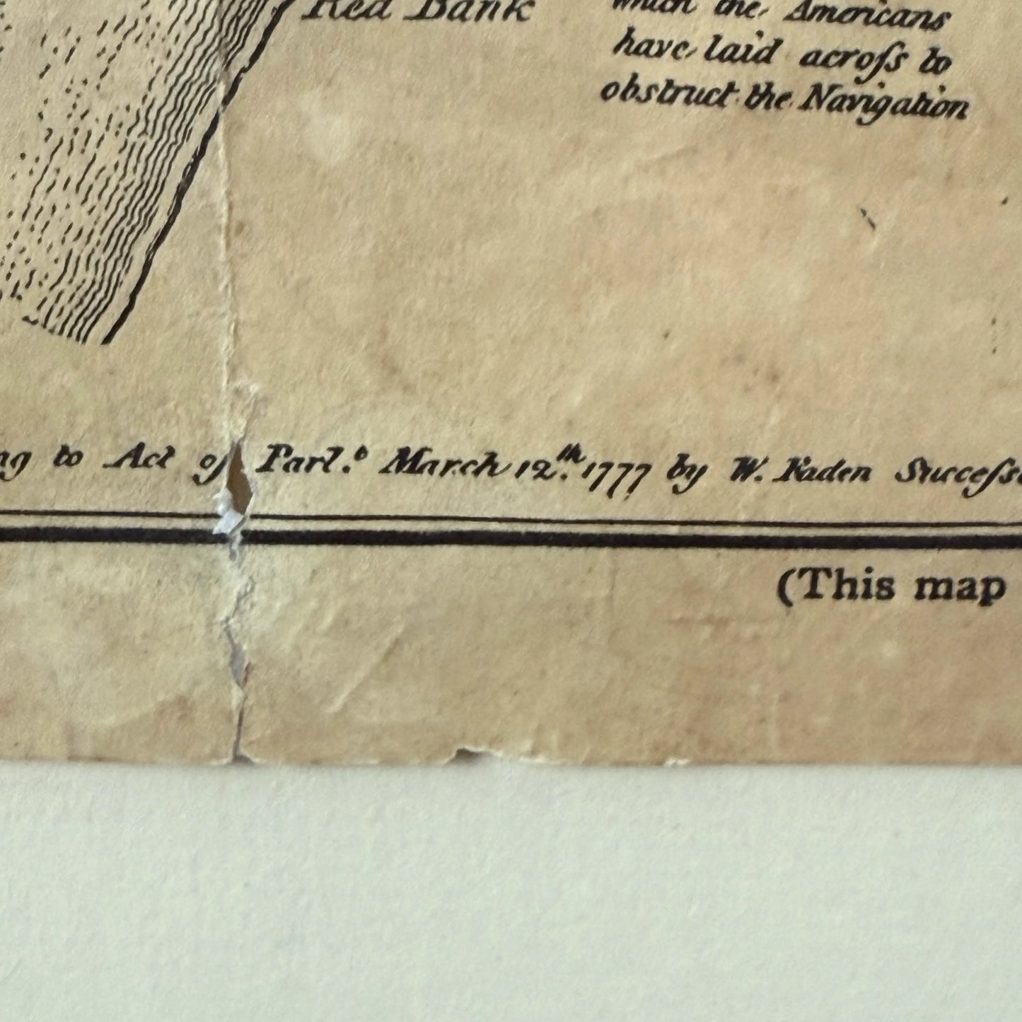 Map of Philadelphia 1777 — Framed