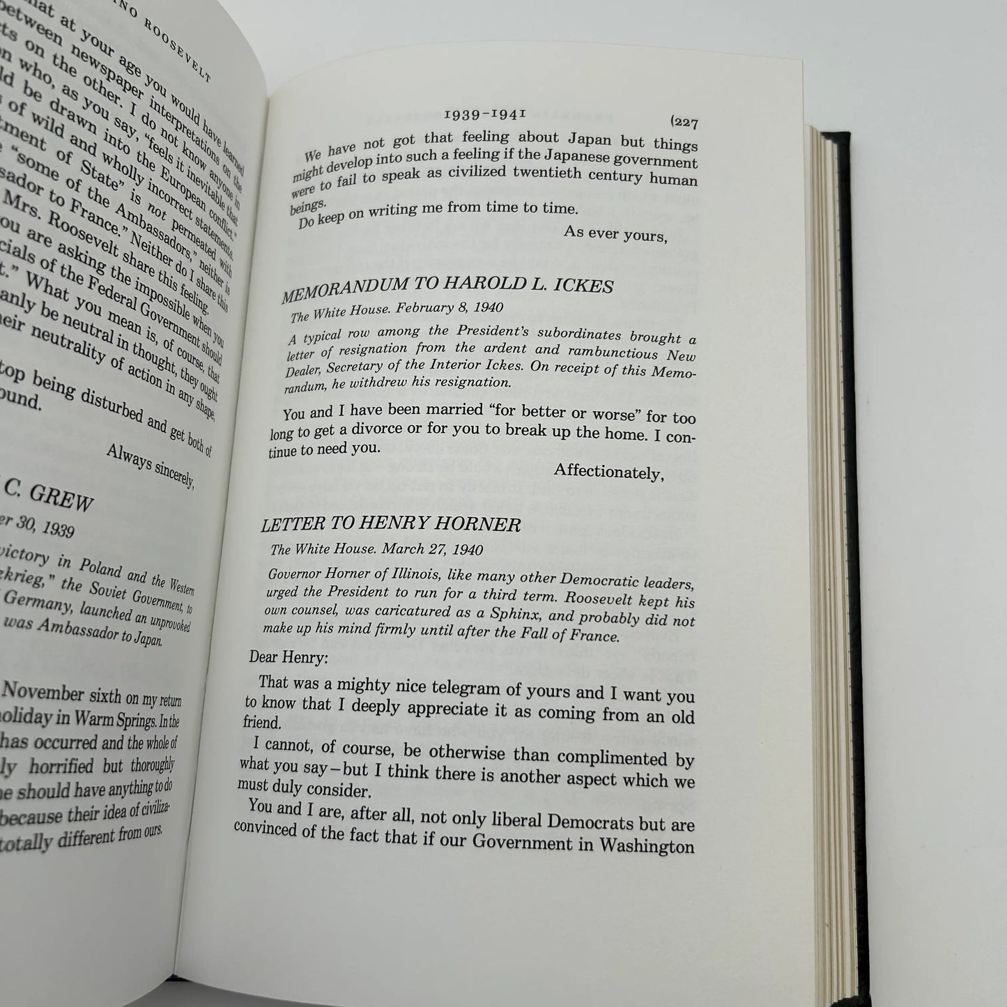 "Franklin D. Roosevelt: Selected Speeches, Messages, Press Conference, and Letters" Edited by Basil Rauch — Leather-bound, gilt-edged Easton Press edition