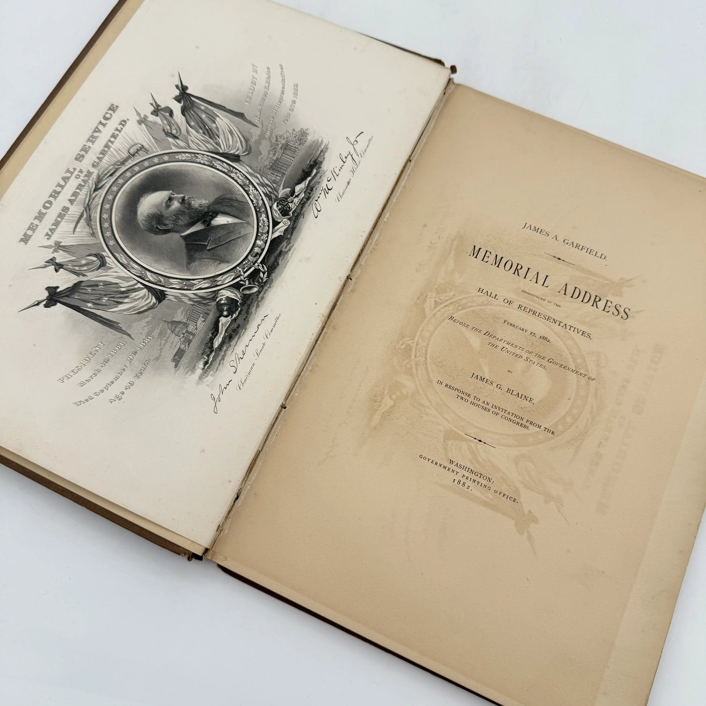 Memorial Address Life and Character of James A. Garfield by James G. Blaine — 1882