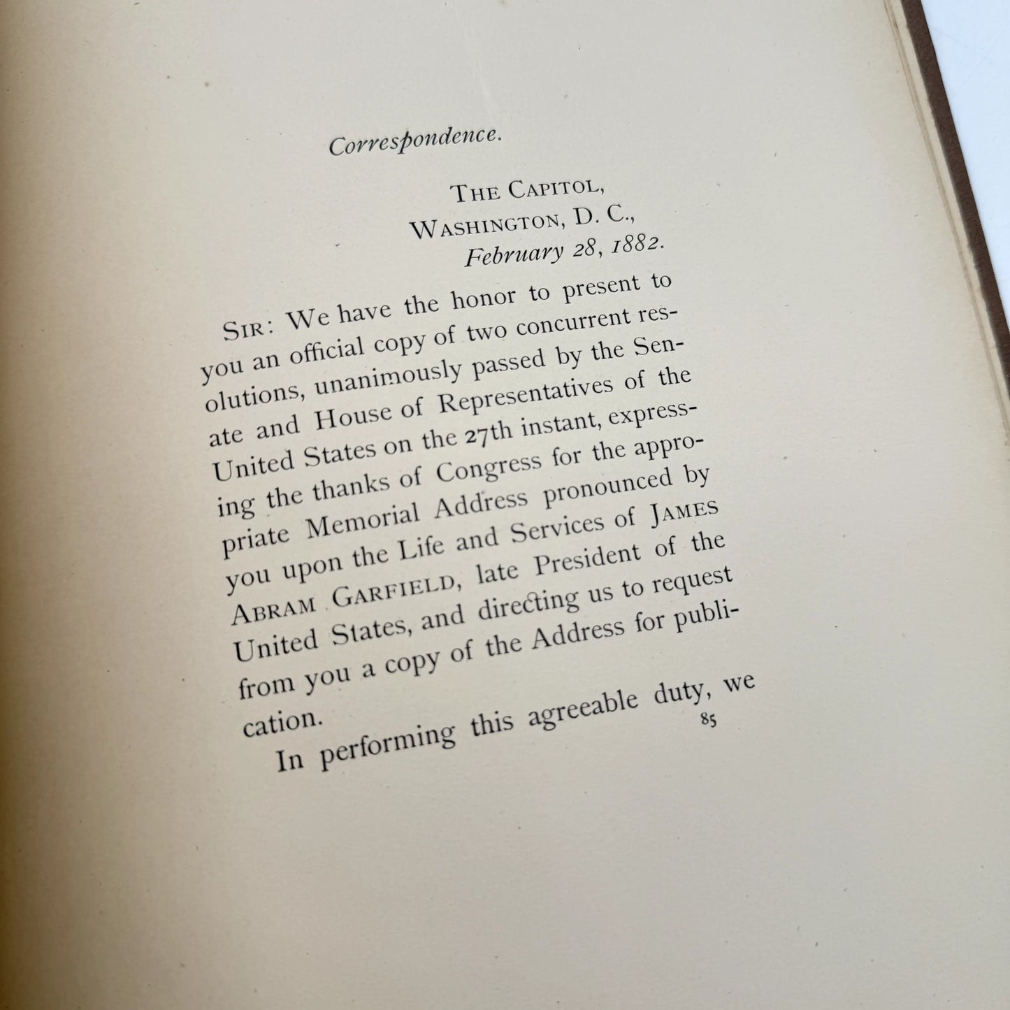 Memorial Address Life and Character of James A. Garfield by James G. Blaine — 1882