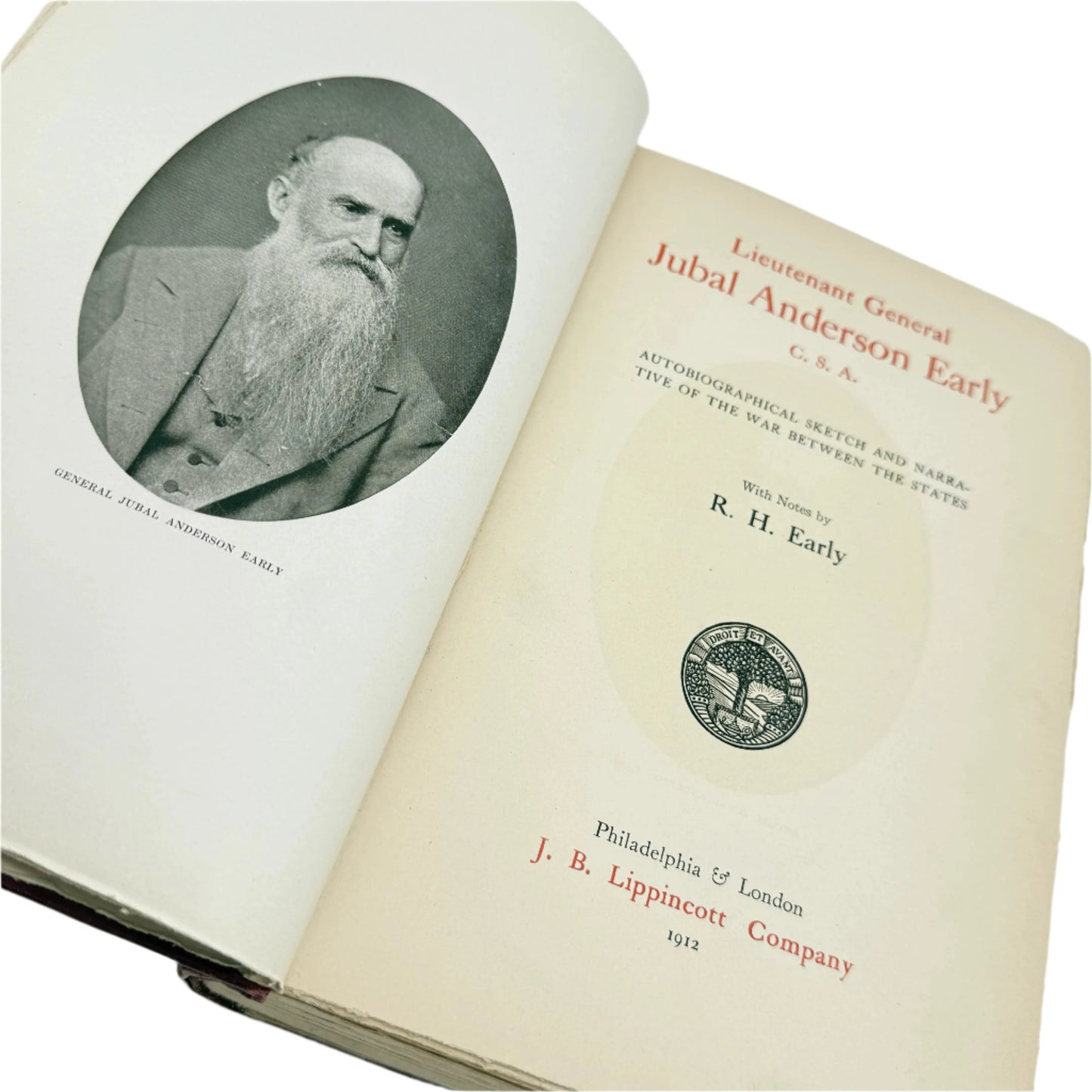 1912 "General Jubal Anderson Early: Autobiographical Sketch and Narrative of the War Between the States"
