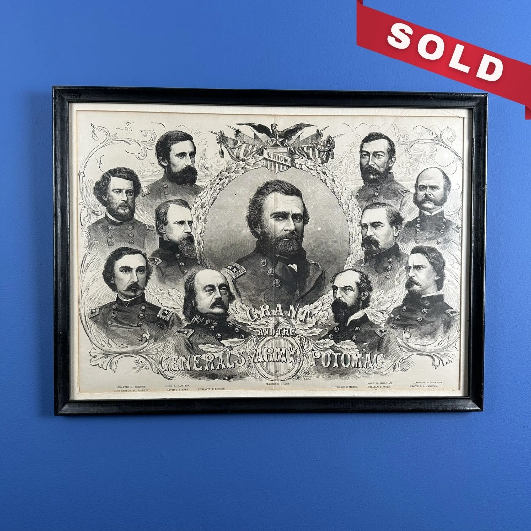 1893 "Grant and the Generals of the Army of the Potomac" — Framed print