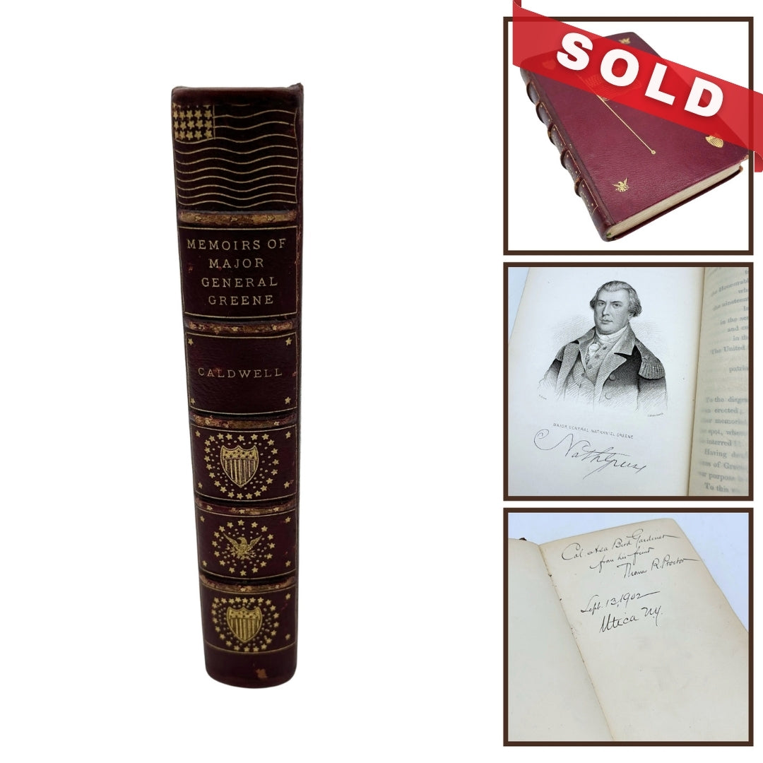 "Memoirs of the Life and Campaigns of the Hon. Nathaniel Greene" - 1819 - With 32 engraved portraits