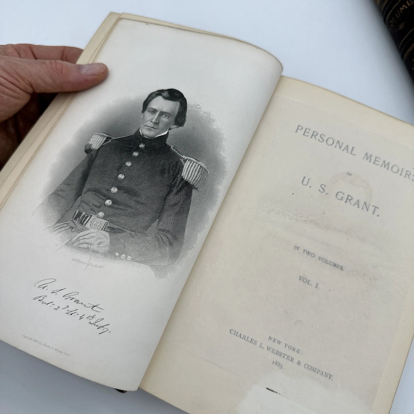 1885-86 Personal Memoirs of U.S. Grant — Two volumes