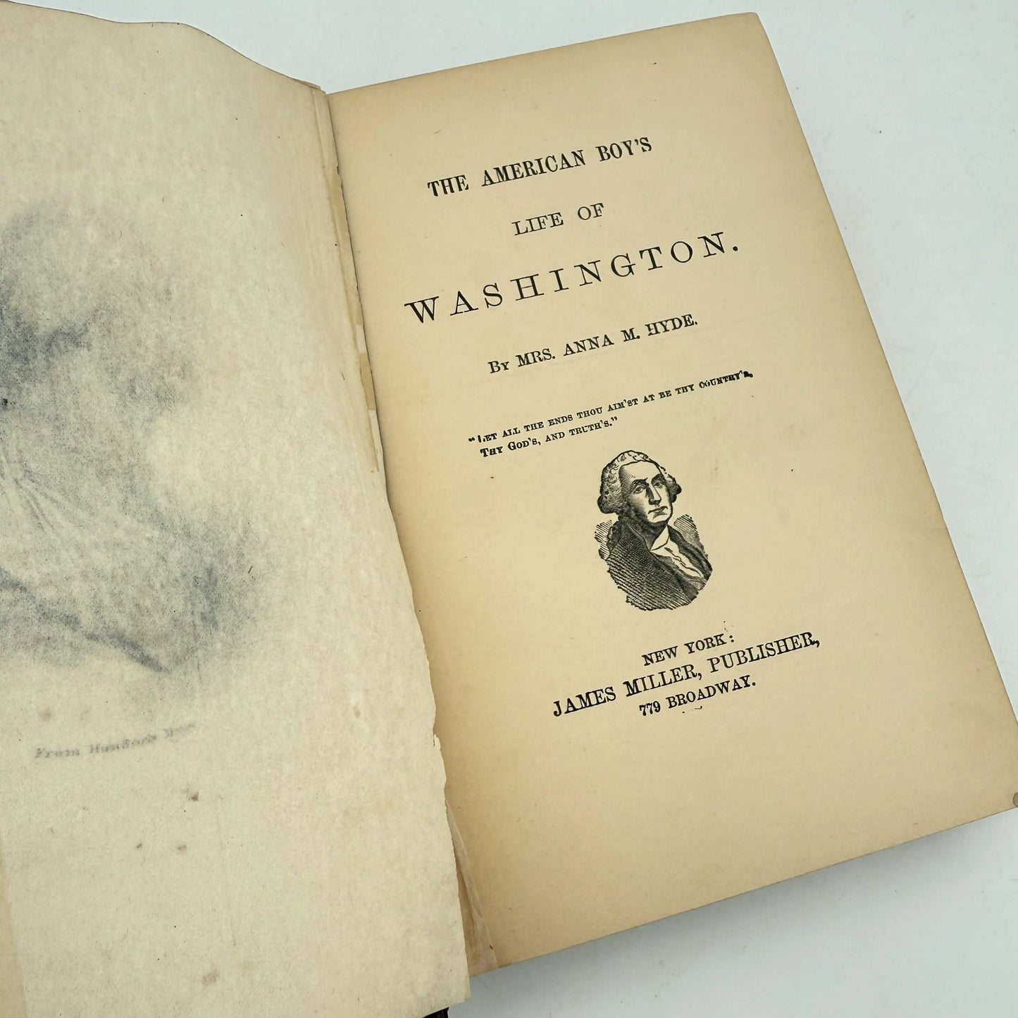 "The American Boy's Life of Washington" by Mrs. Anna M. Hyde — 1882