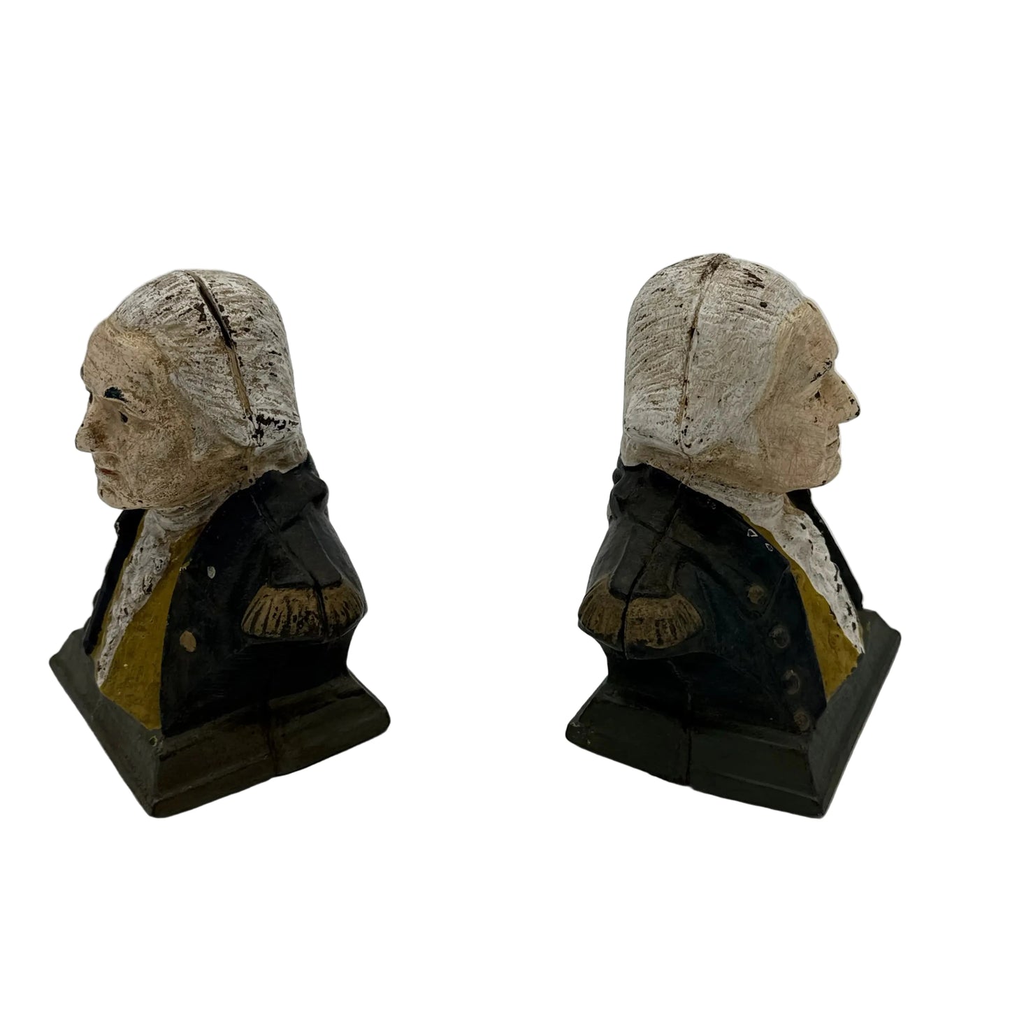 George Washington cast iron bookends
