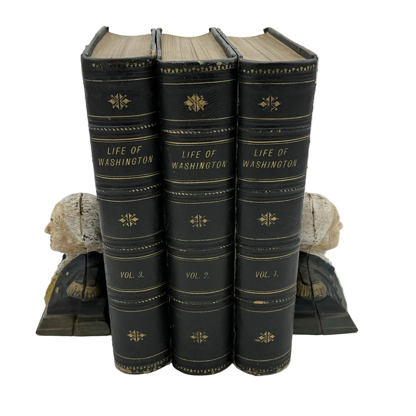 George Washington cast iron bookends
