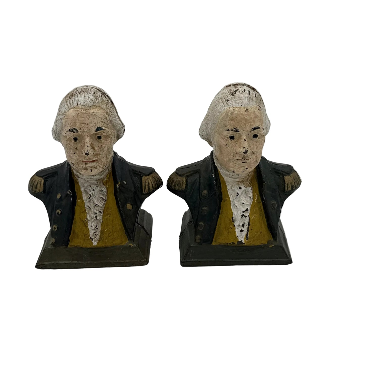 George Washington cast iron bookends