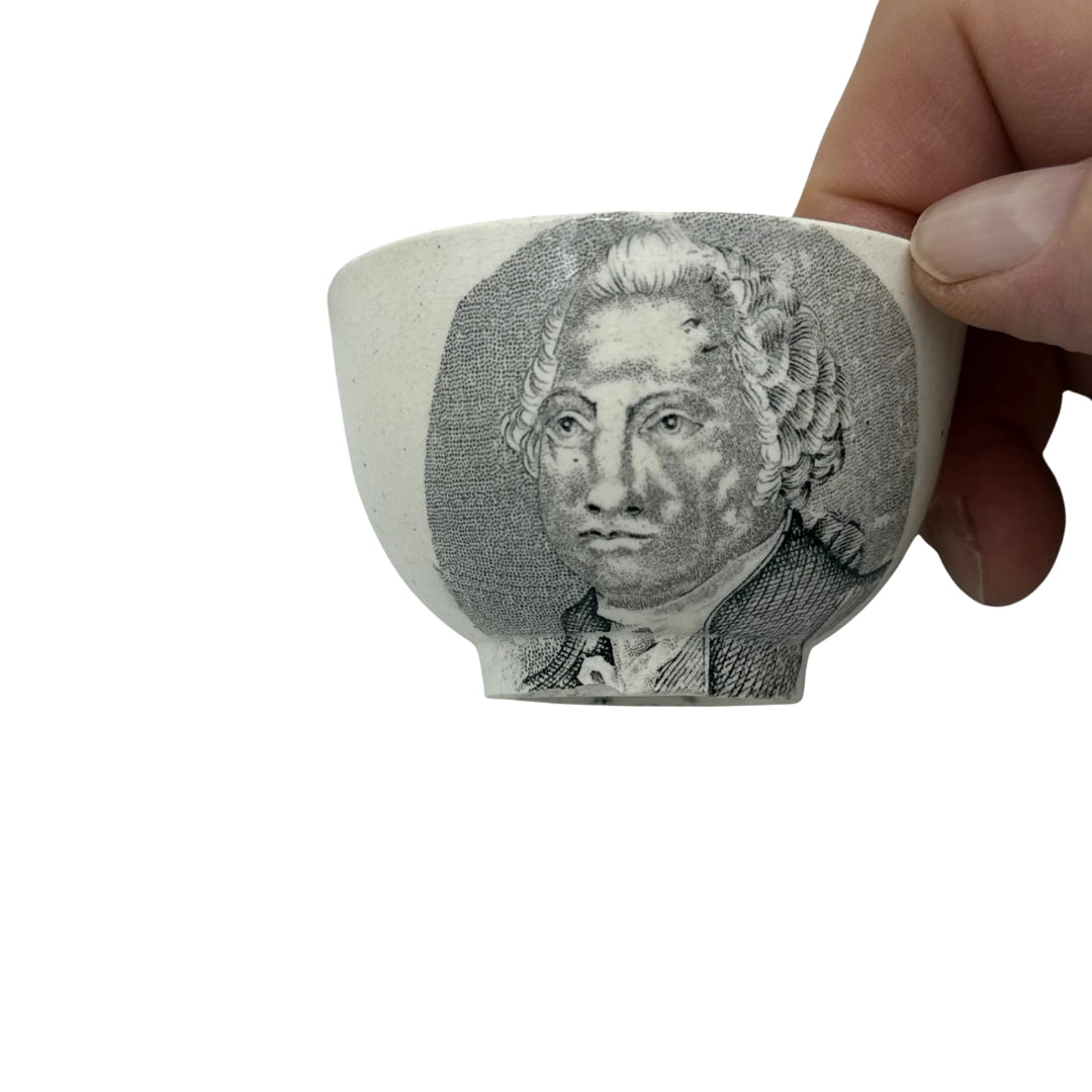 Washington and Lafayette Transferware Cup and Saucer