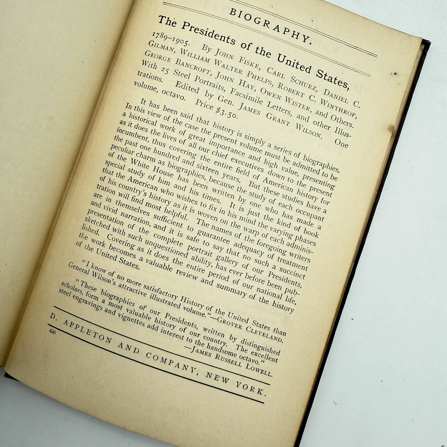 "Maxims of Washington: Compiled for use in schools, libraries, and all American Homes" — 1894