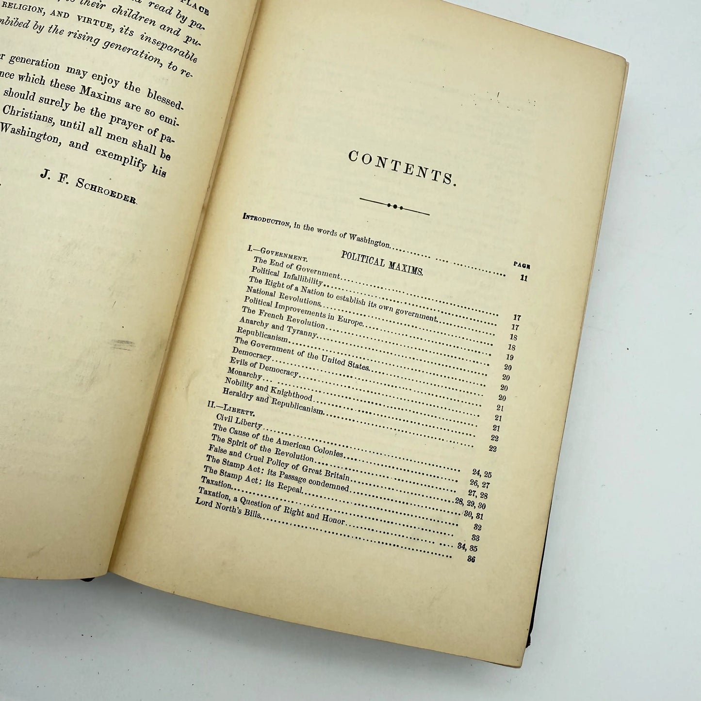 "Maxims of Washington: Compiled for use in schools, libraries, and all American Homes" — 1894