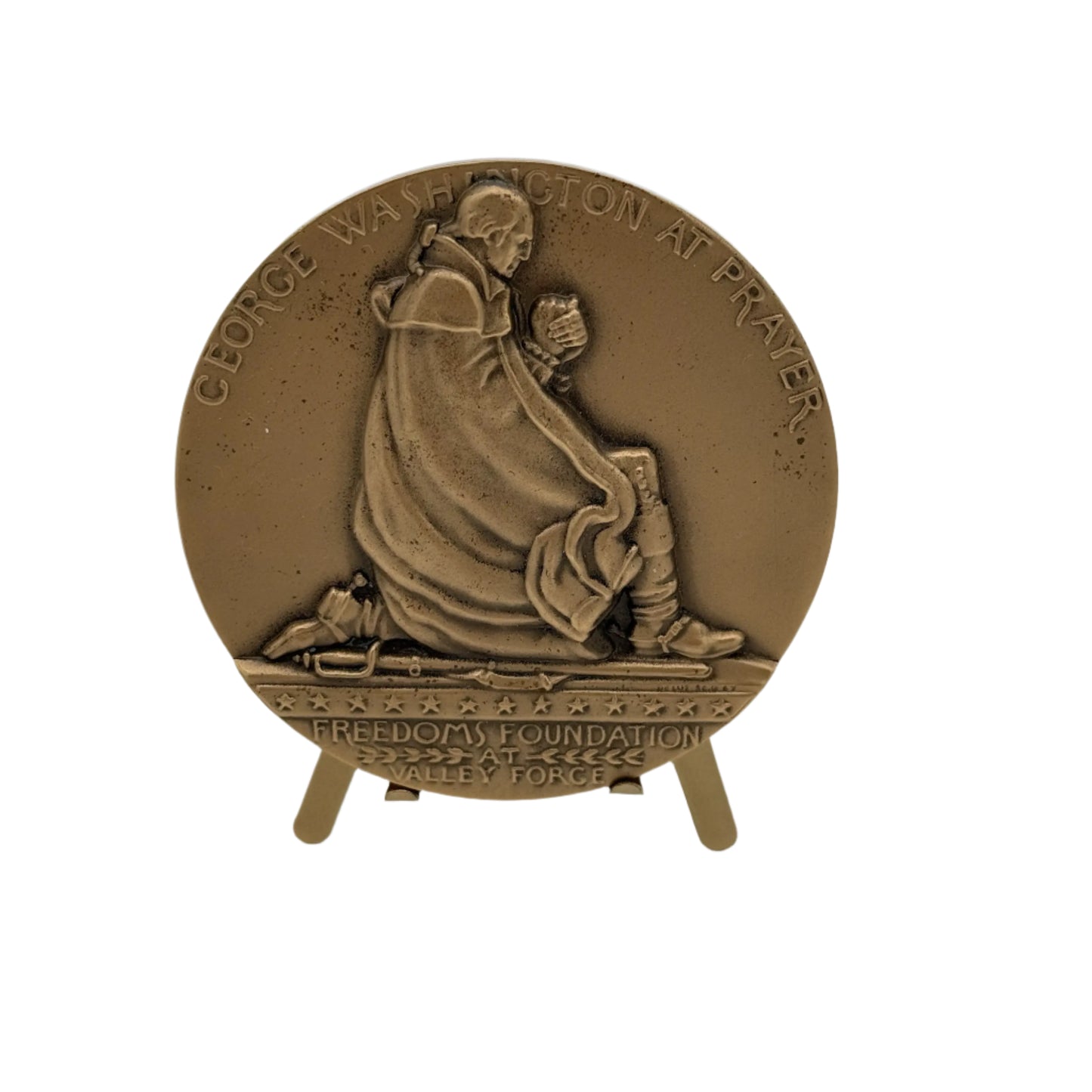 George Washington at Valley Forge Medallion — Freedoms Foundation — Grand Lodge of Pennsylvania