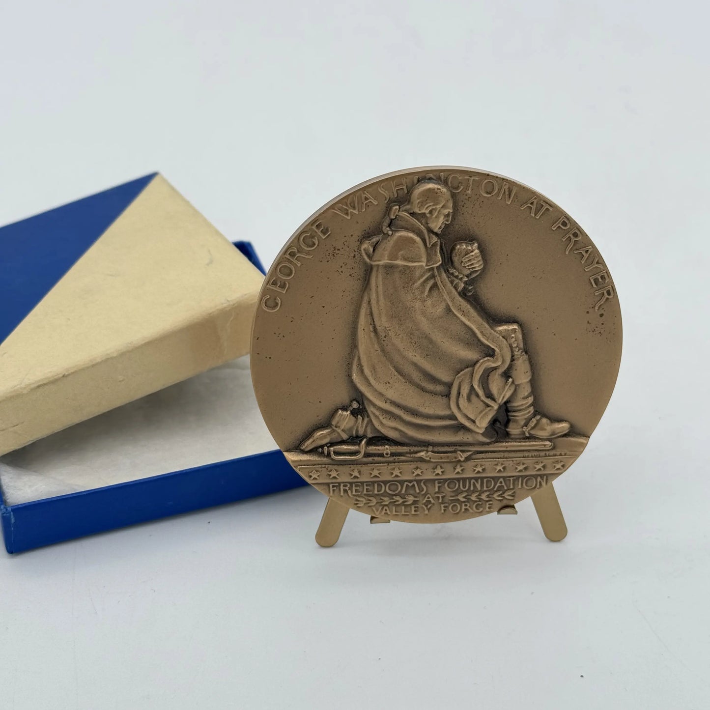 George Washington at Valley Forge Medallion — Freedoms Foundation — Grand Lodge of Pennsylvania