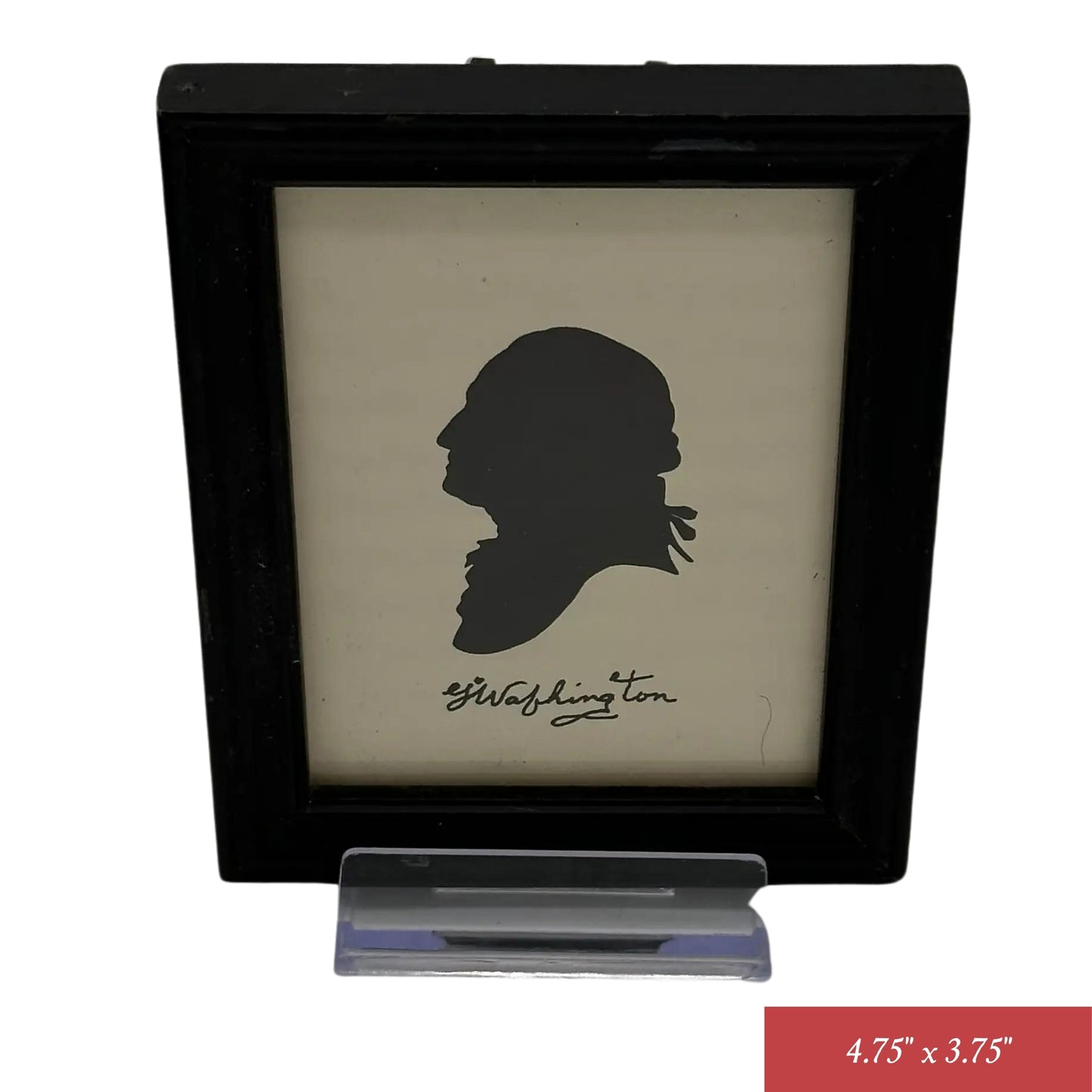 Small, framed George Washington silhouettes