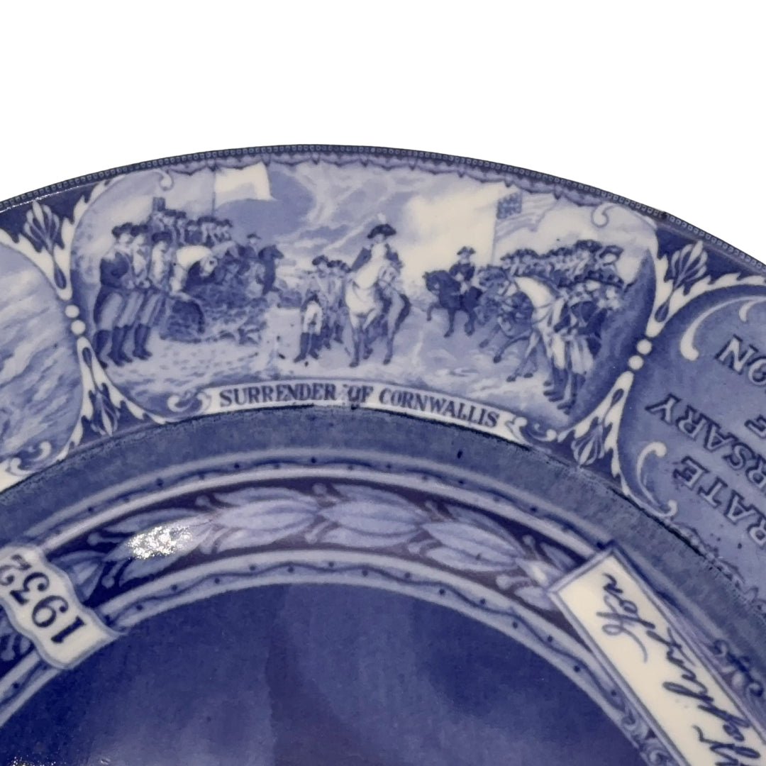 George Washington Bi-Centennial Memorial Plate — 1732 - 1932 — Lamberton Scammell