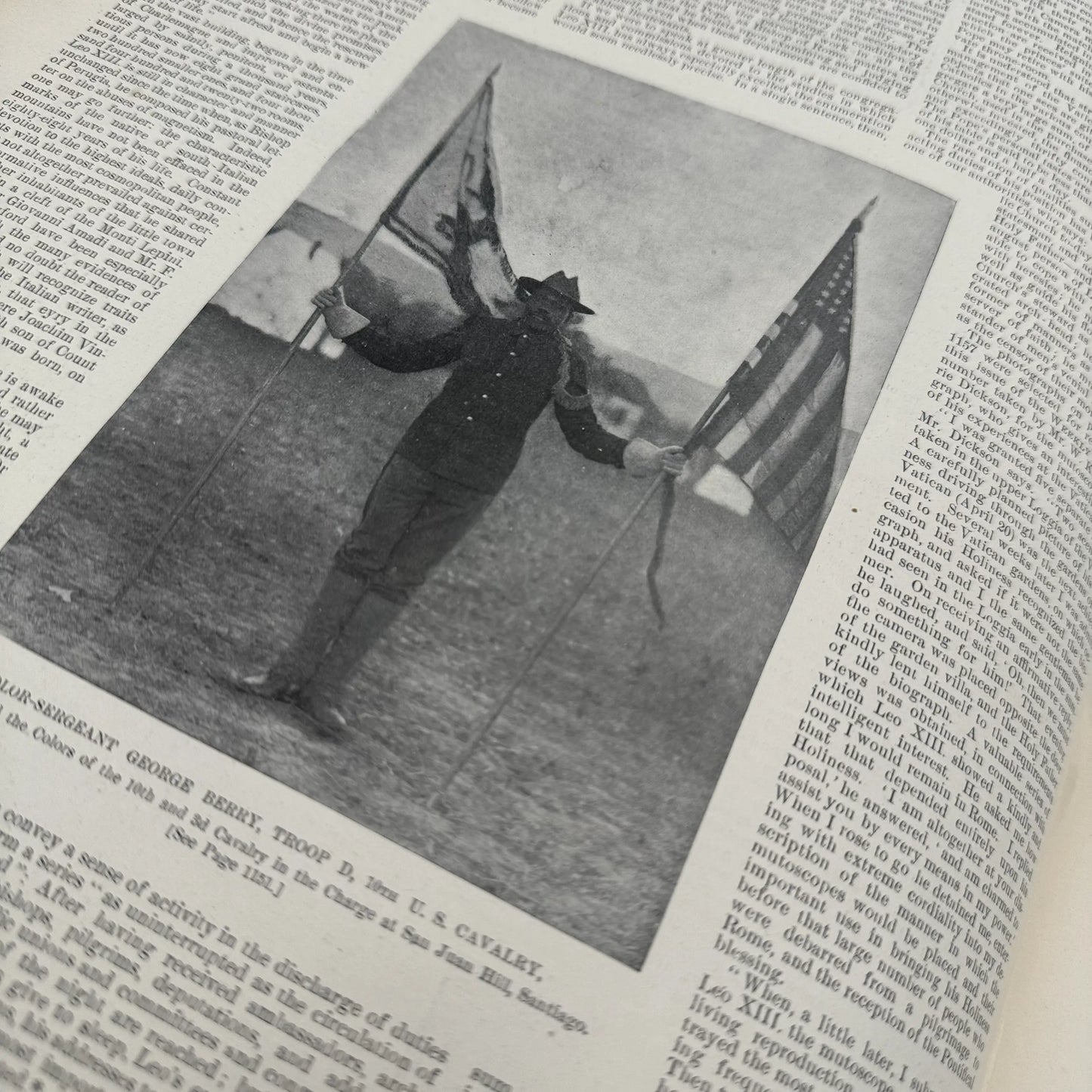 "Harper's Weekly" Vol. 42 for the year 1898, in a large bound book
