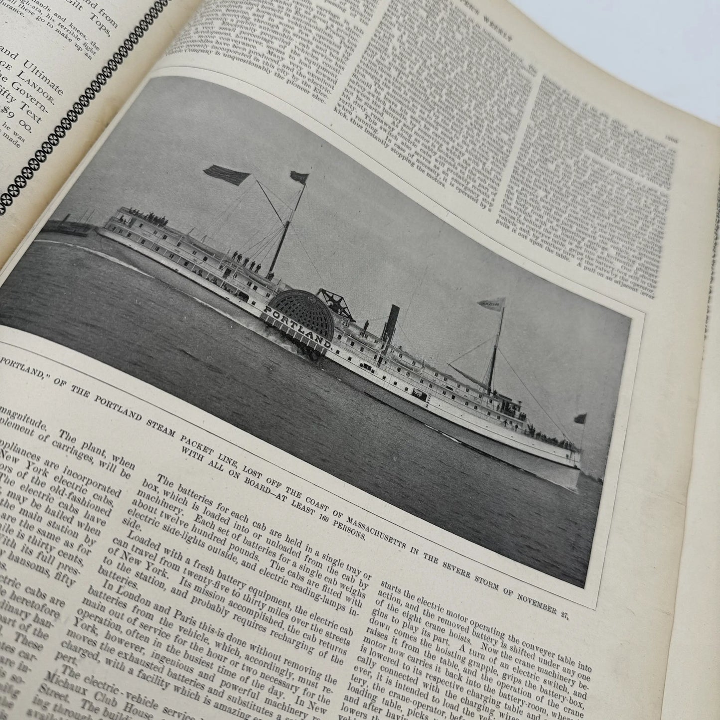 "Harper's Weekly" Vol. 42 for the year 1898, in a large bound book