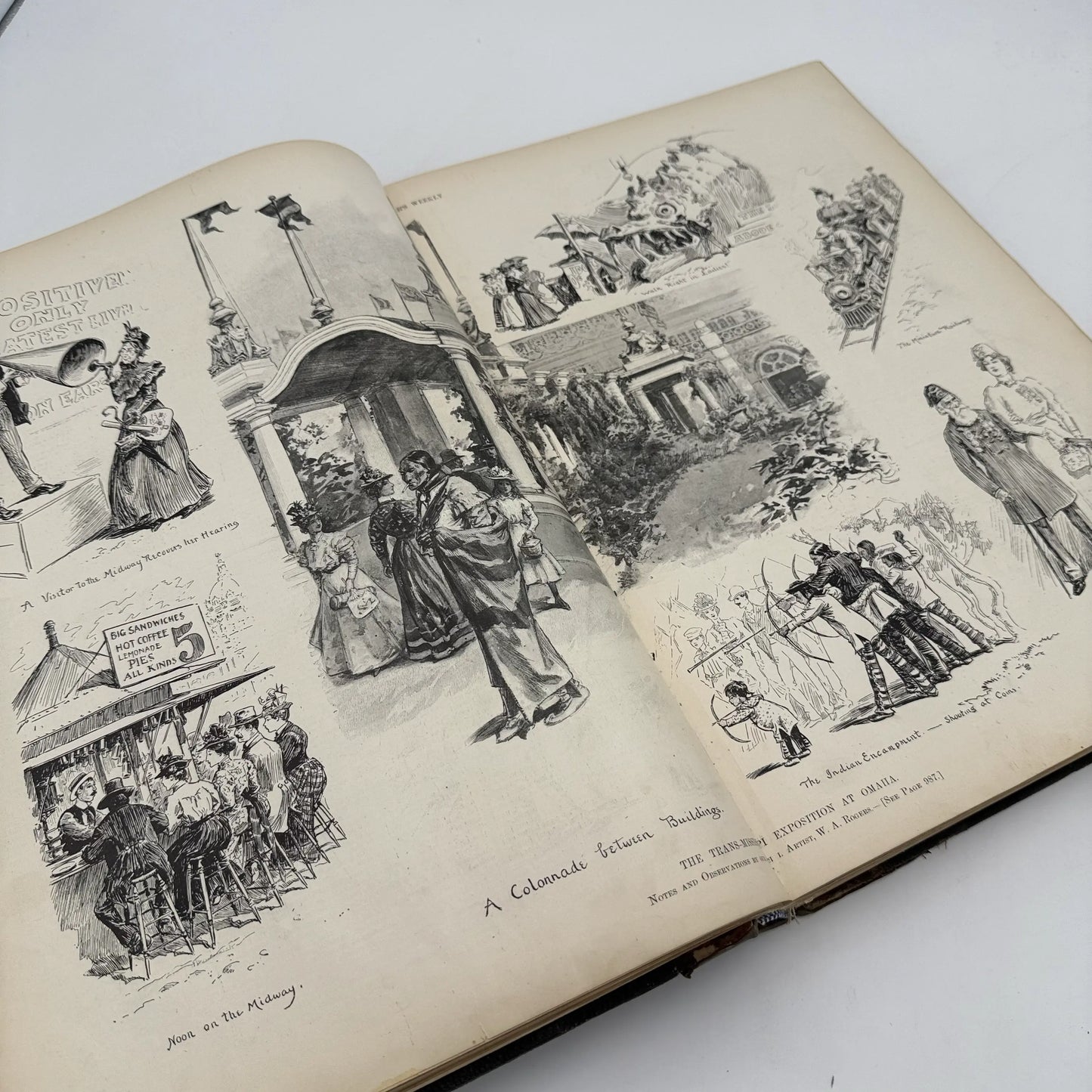 "Harper's Weekly" Vol. 42 for the year 1898, in a large bound book