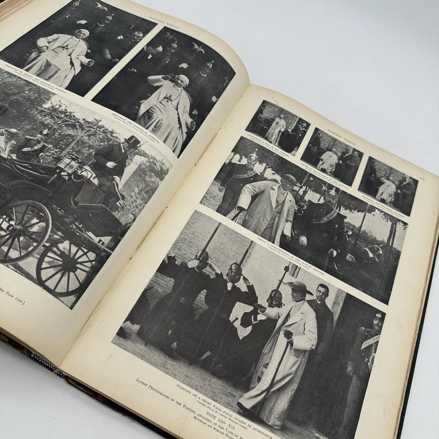 "Harper's Weekly" Vol. 42 for the year 1898, in a large bound book