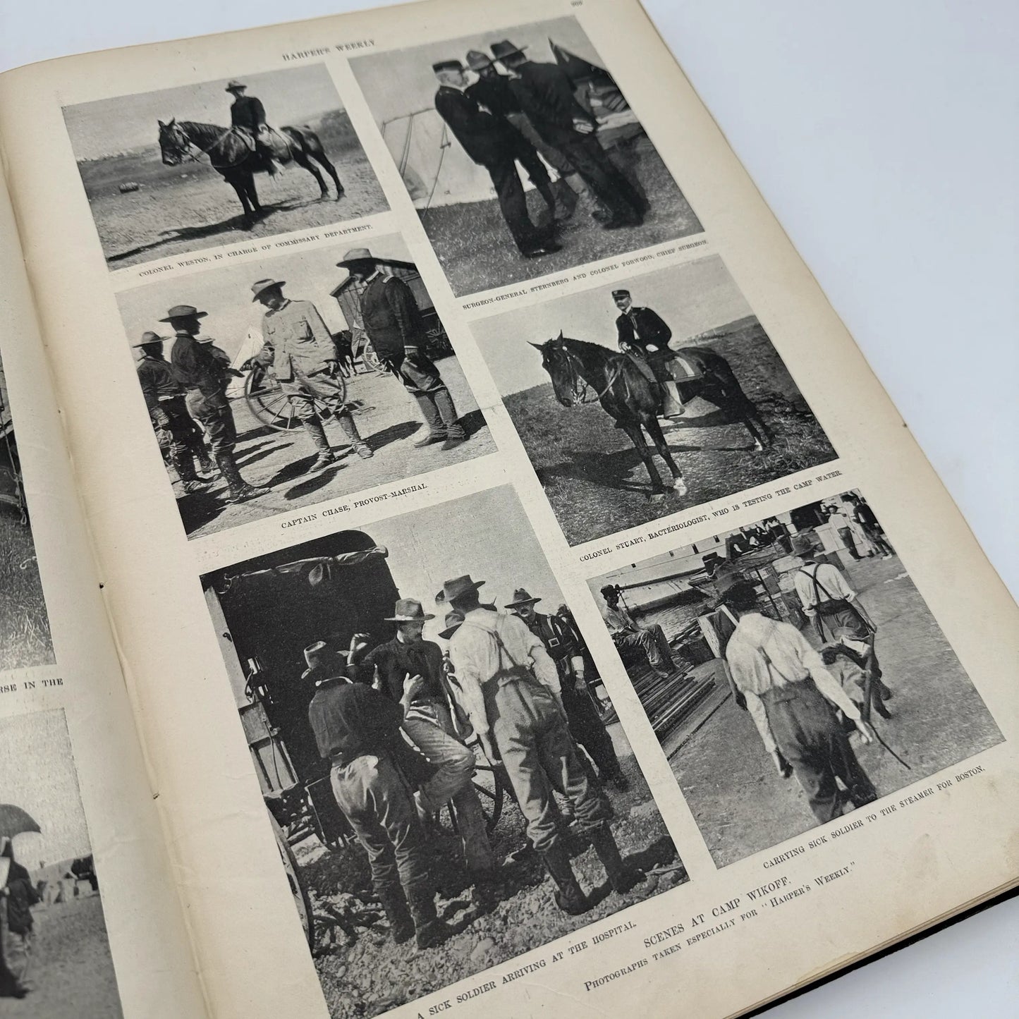 "Harper's Weekly" Vol. 42 for the year 1898, in a large bound book