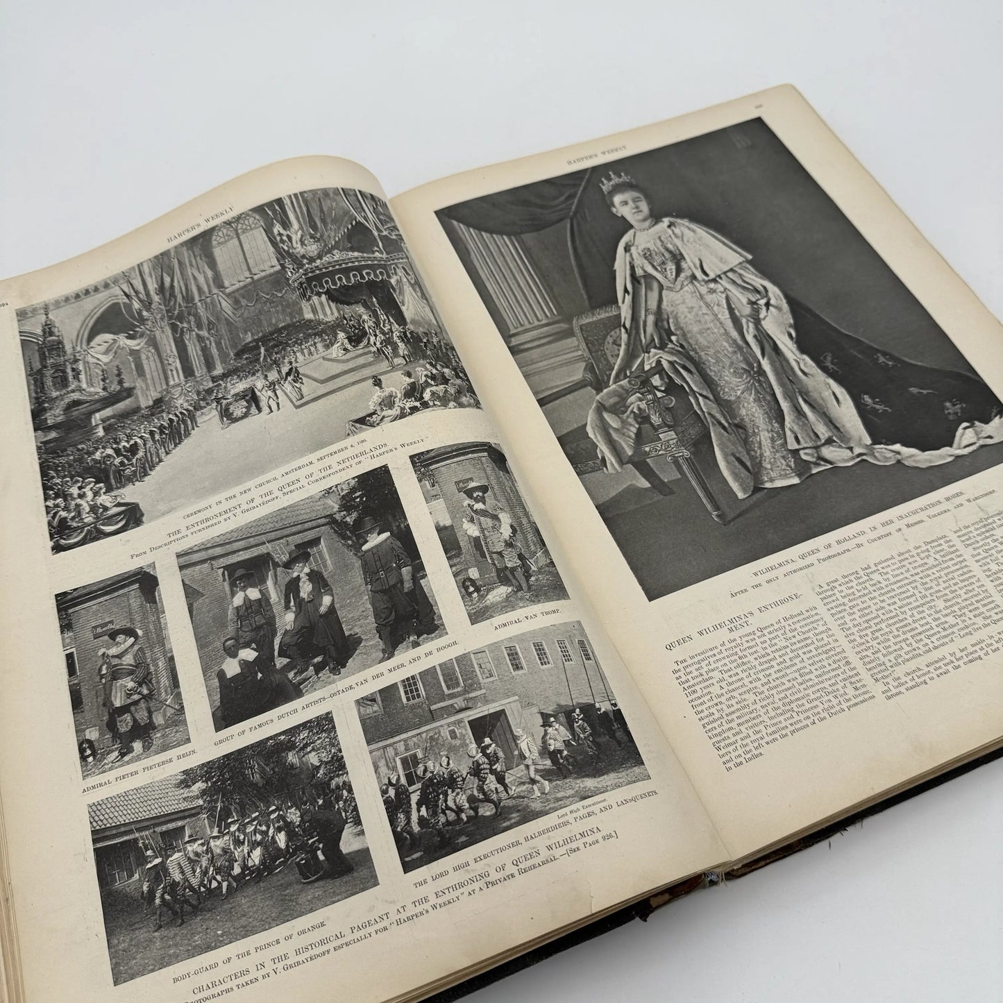 "Harper's Weekly" Vol. 42 for the year 1898, in a large bound book