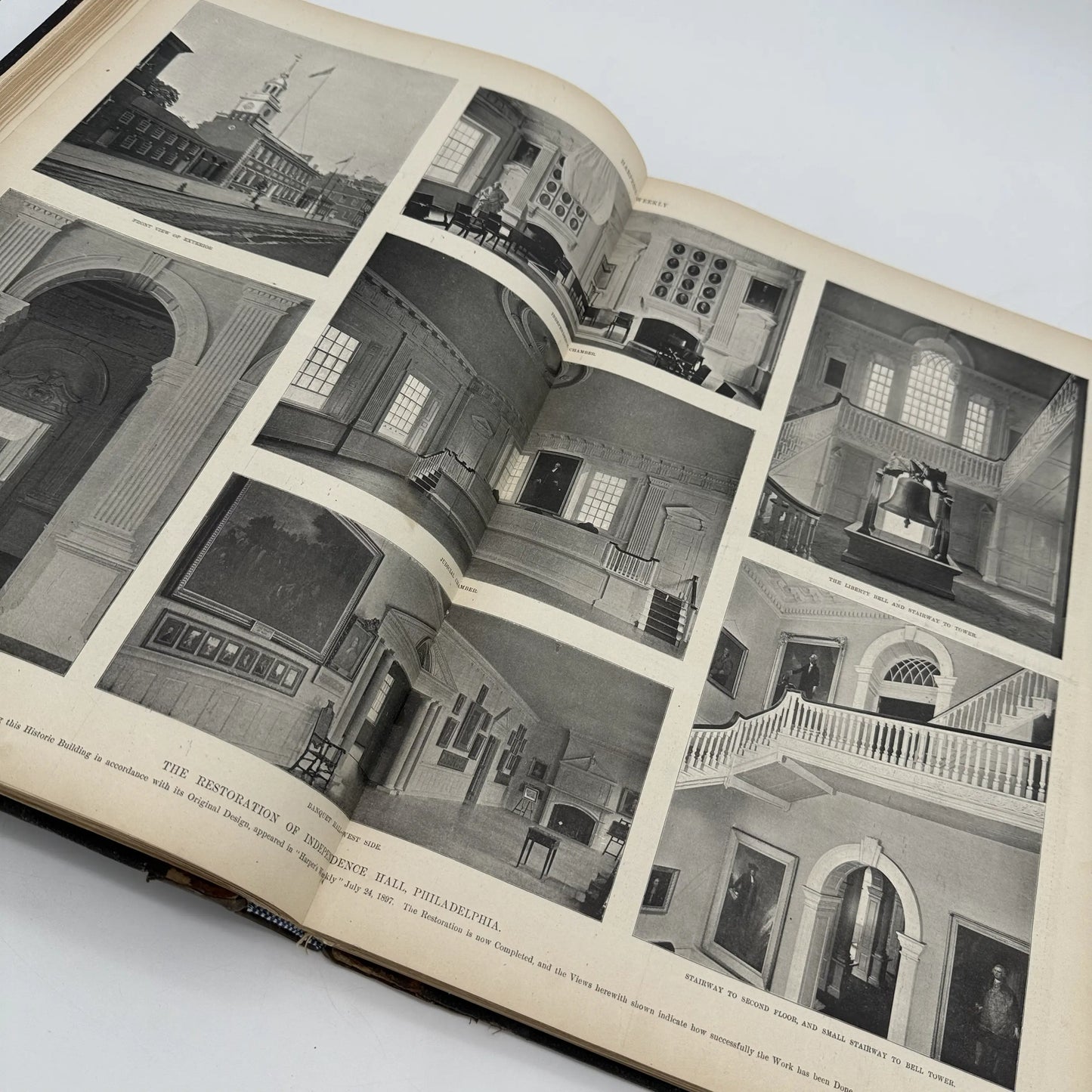 "Harper's Weekly" Vol. 42 for the year 1898, in a large bound book