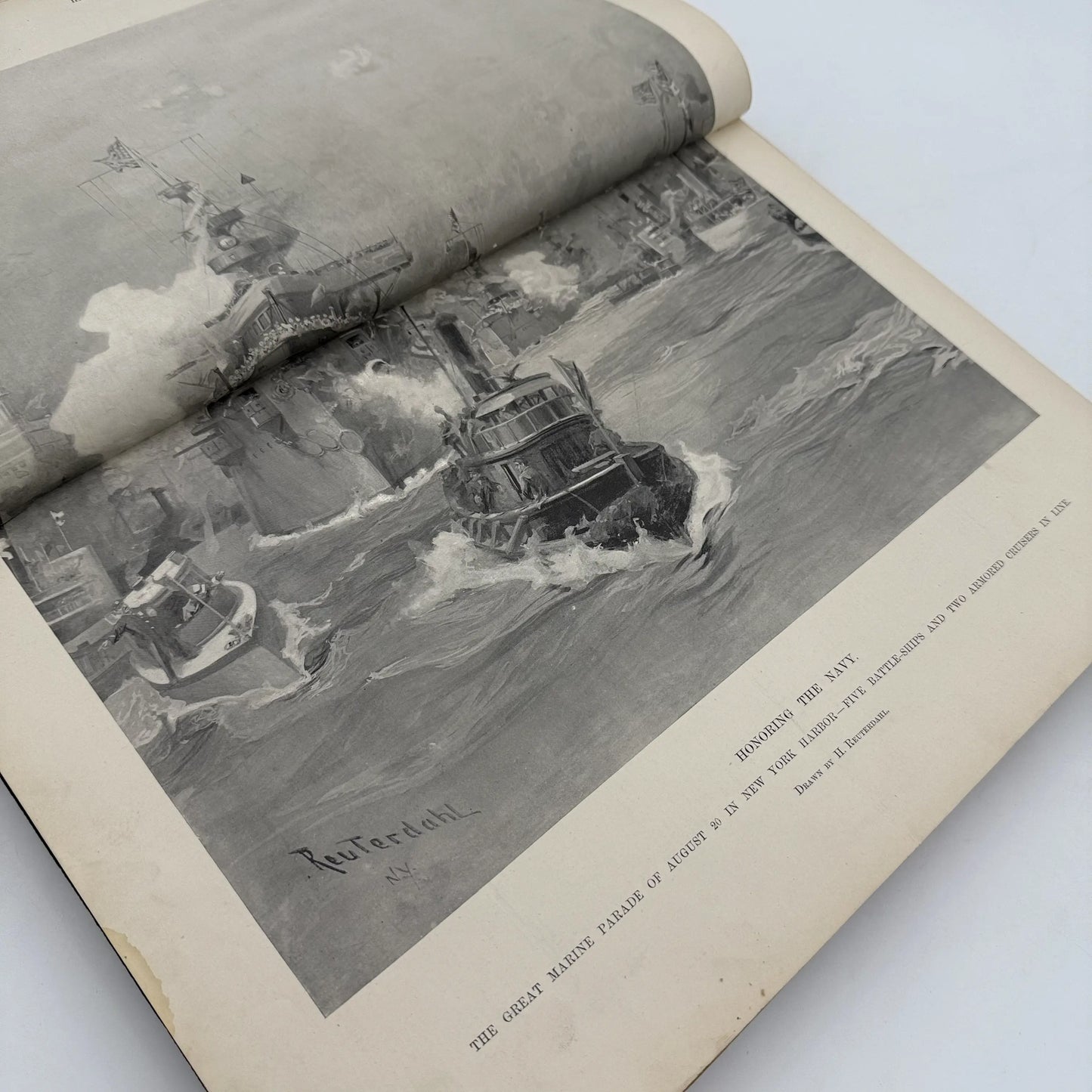 "Harper's Weekly" Vol. 42 for the year 1898, in a large bound book