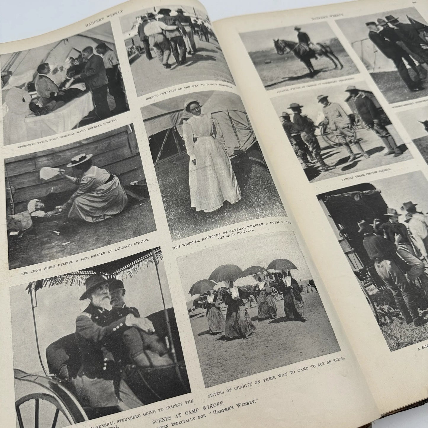 "Harper's Weekly" Vol. 42 for the year 1898, in a large bound book
