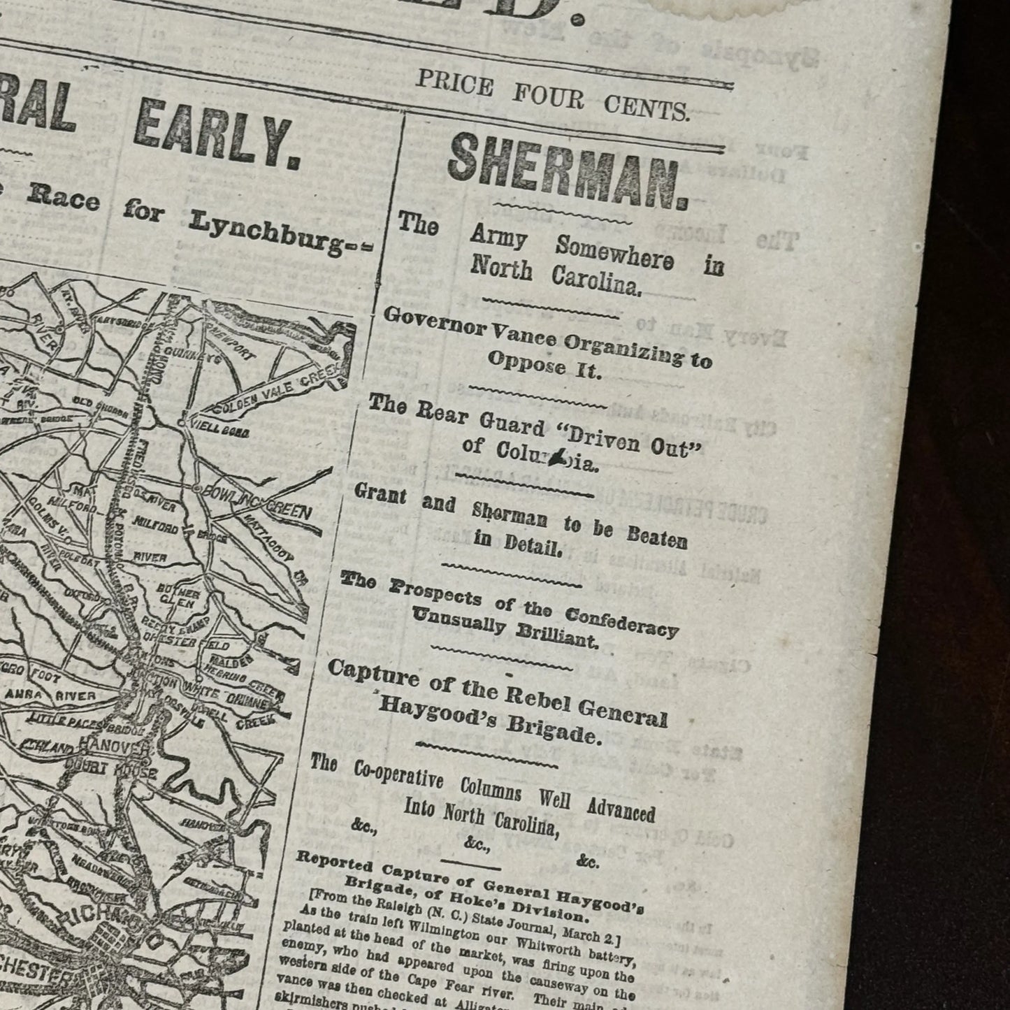 The New York Herald reporting capture of Rebel General Early — March 6, 1866