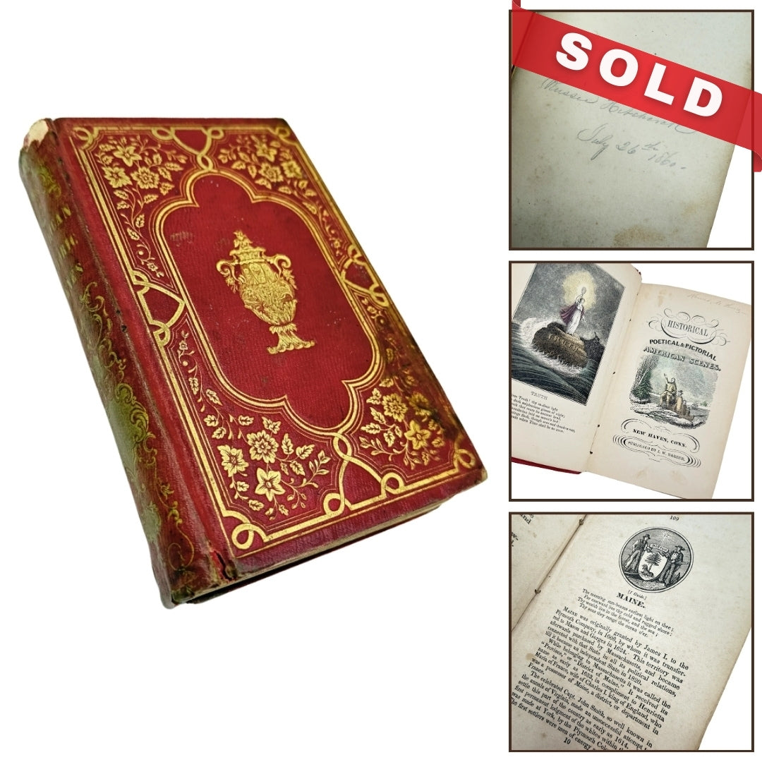 "Historical, Poetical and Pictorial American Scenes" by J.W. Barber — 1852