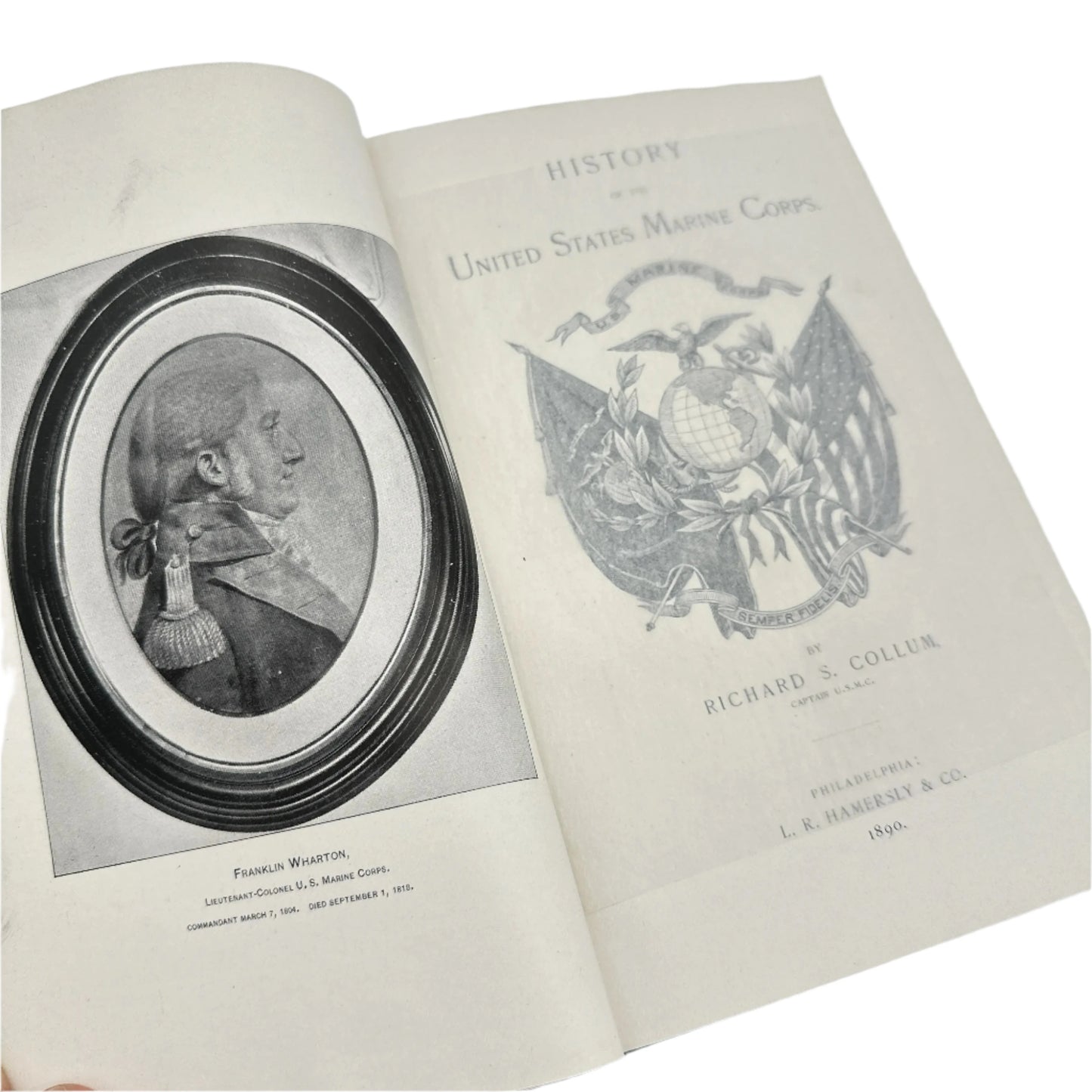 The History of the U.S. Marine Corps — Signed by the author Richard S. Collum