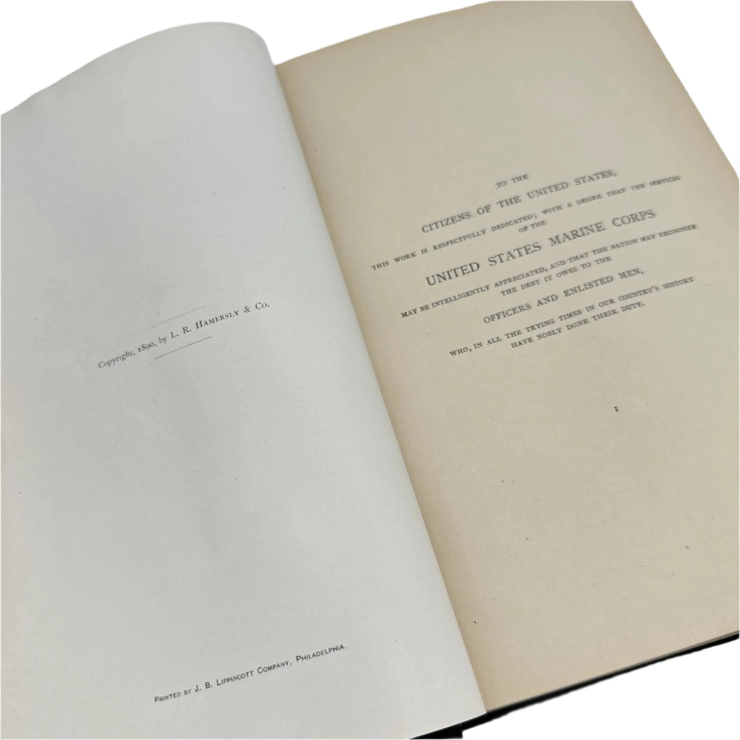 The History of the U.S. Marine Corps — Signed by the author Richard S. Collum