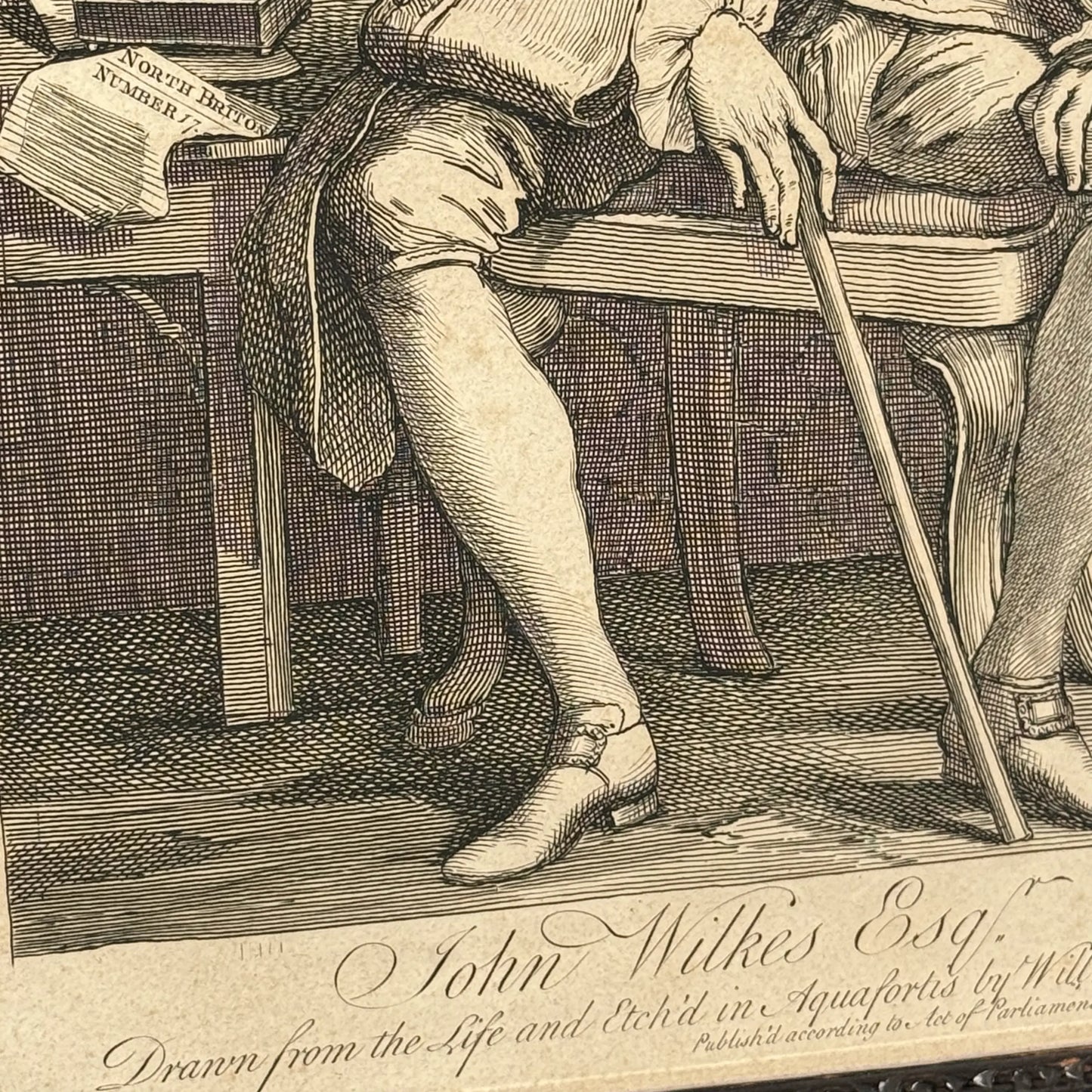"John Wilkes, Esq." engraving by William Hogarth — 1763