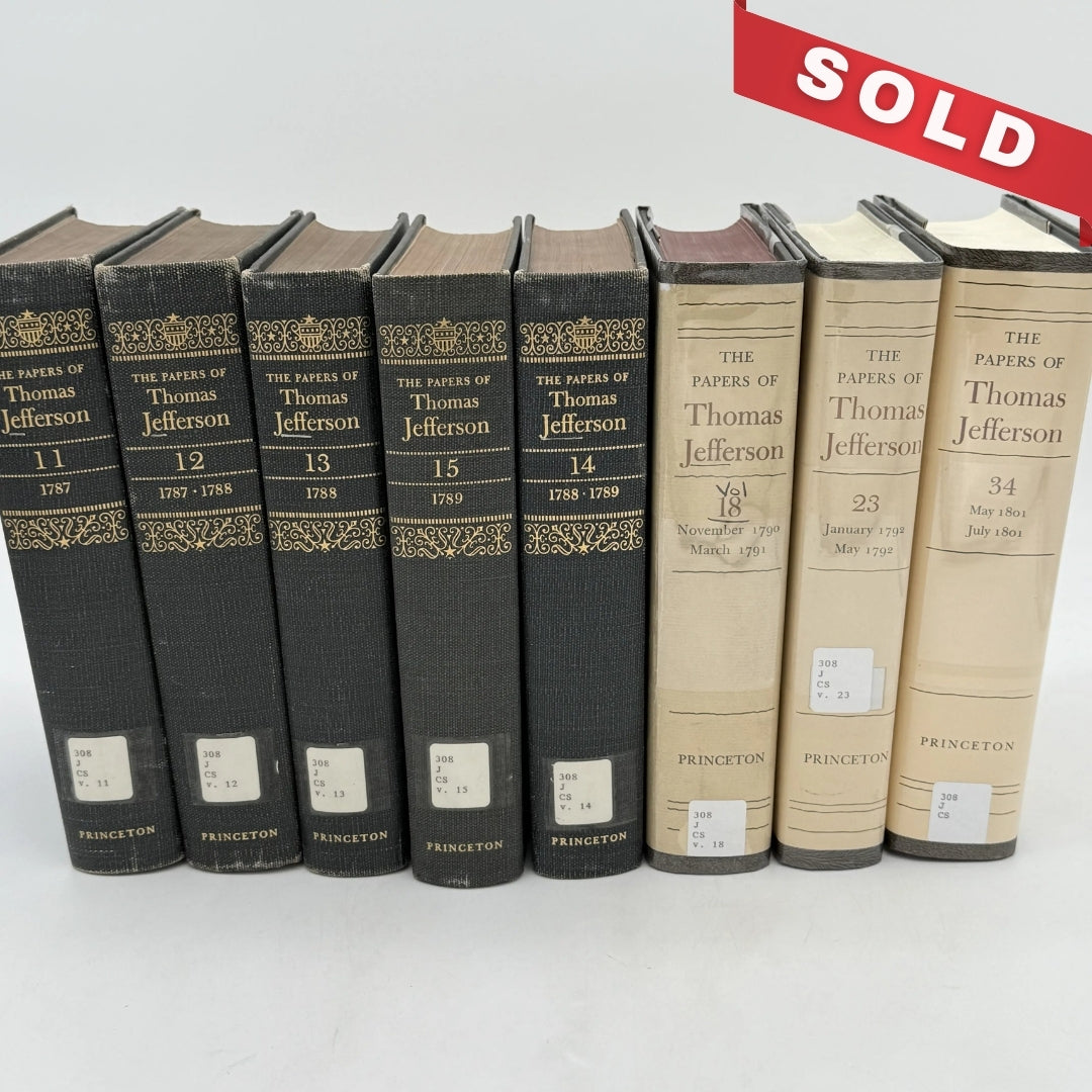 The Papers of Thomas Jefferson — Vols. 11, 12, 13, 14, 15, 18, 23, and 34