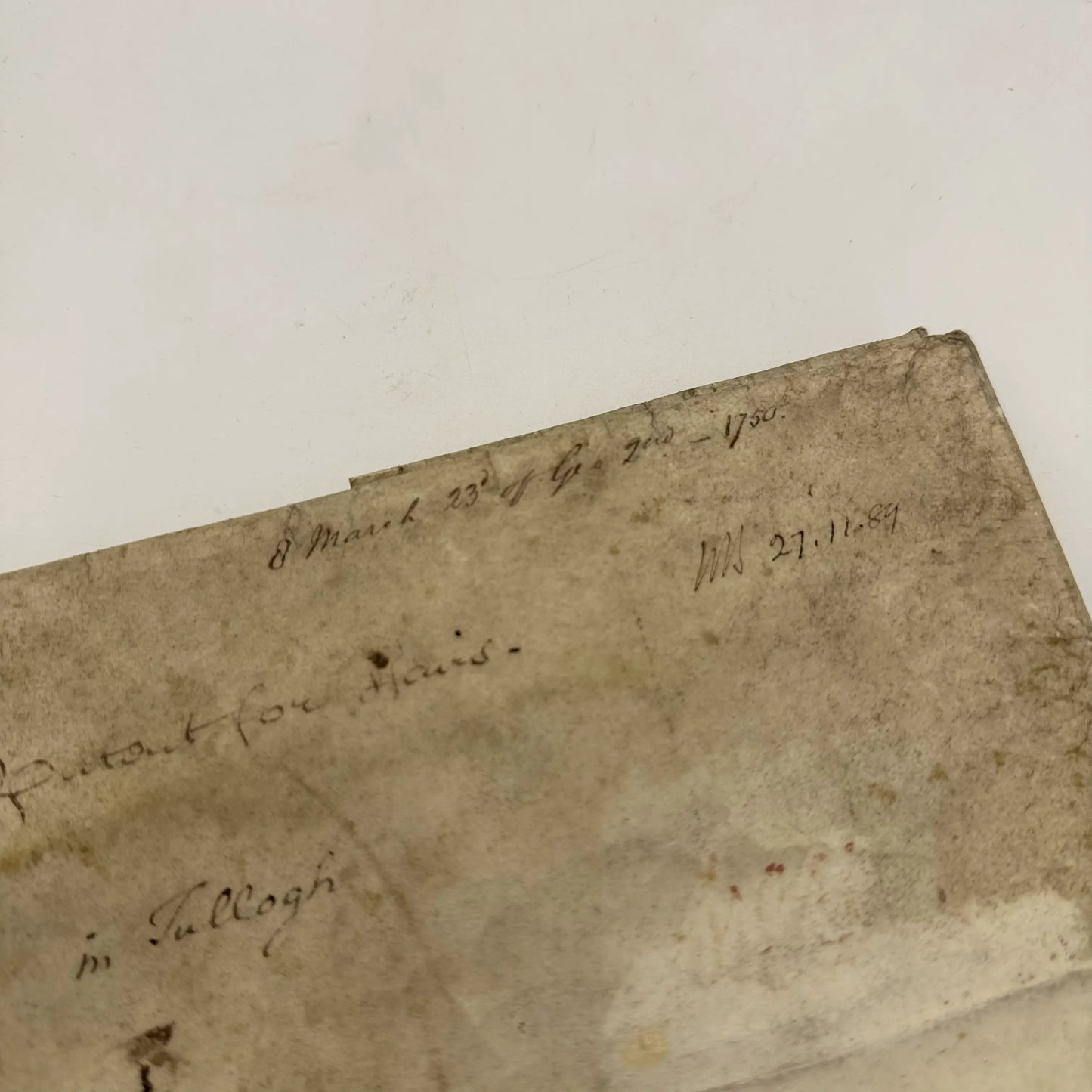 1750 Royal letters patent under the reign of Reign of King George II, King of England and Ireland