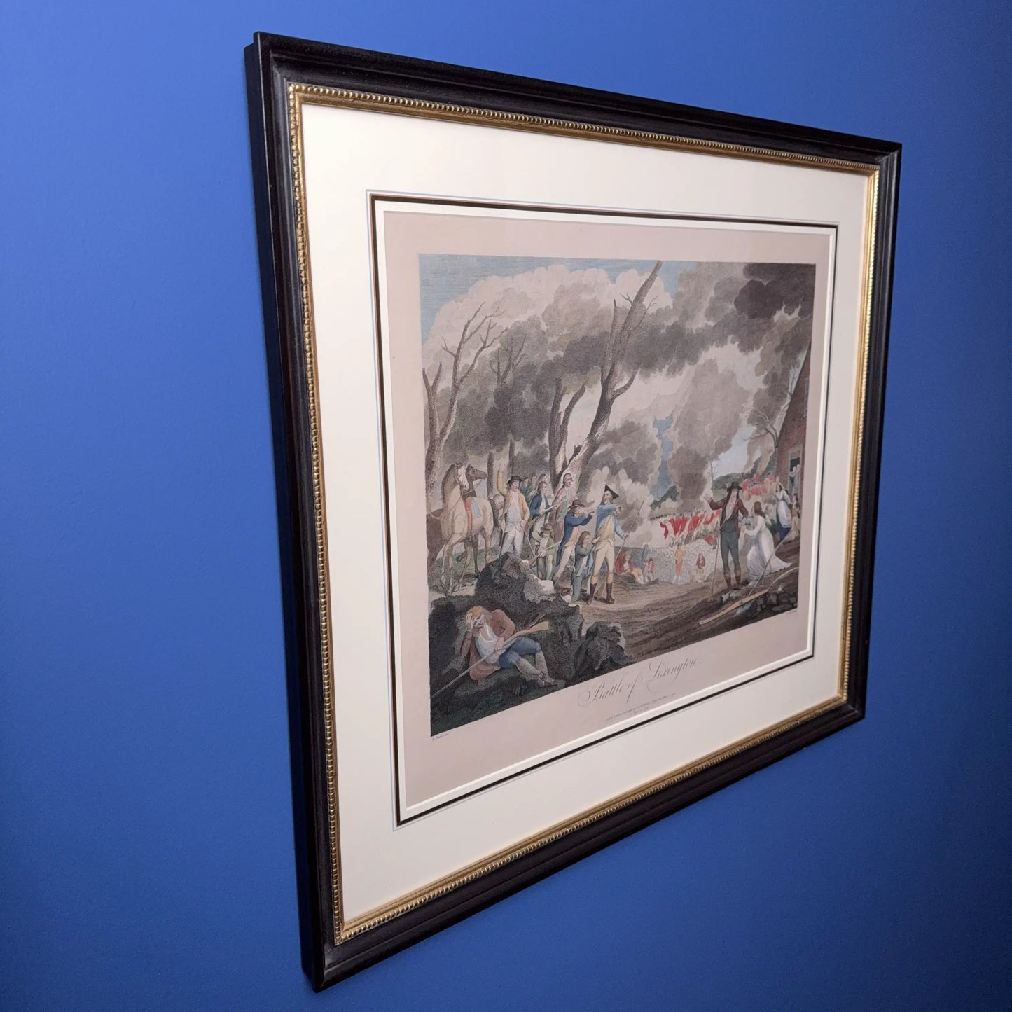 "Battle of Lexington," Engraved by Cornelius Tiebout after a drawing by Elkanah Tisdale